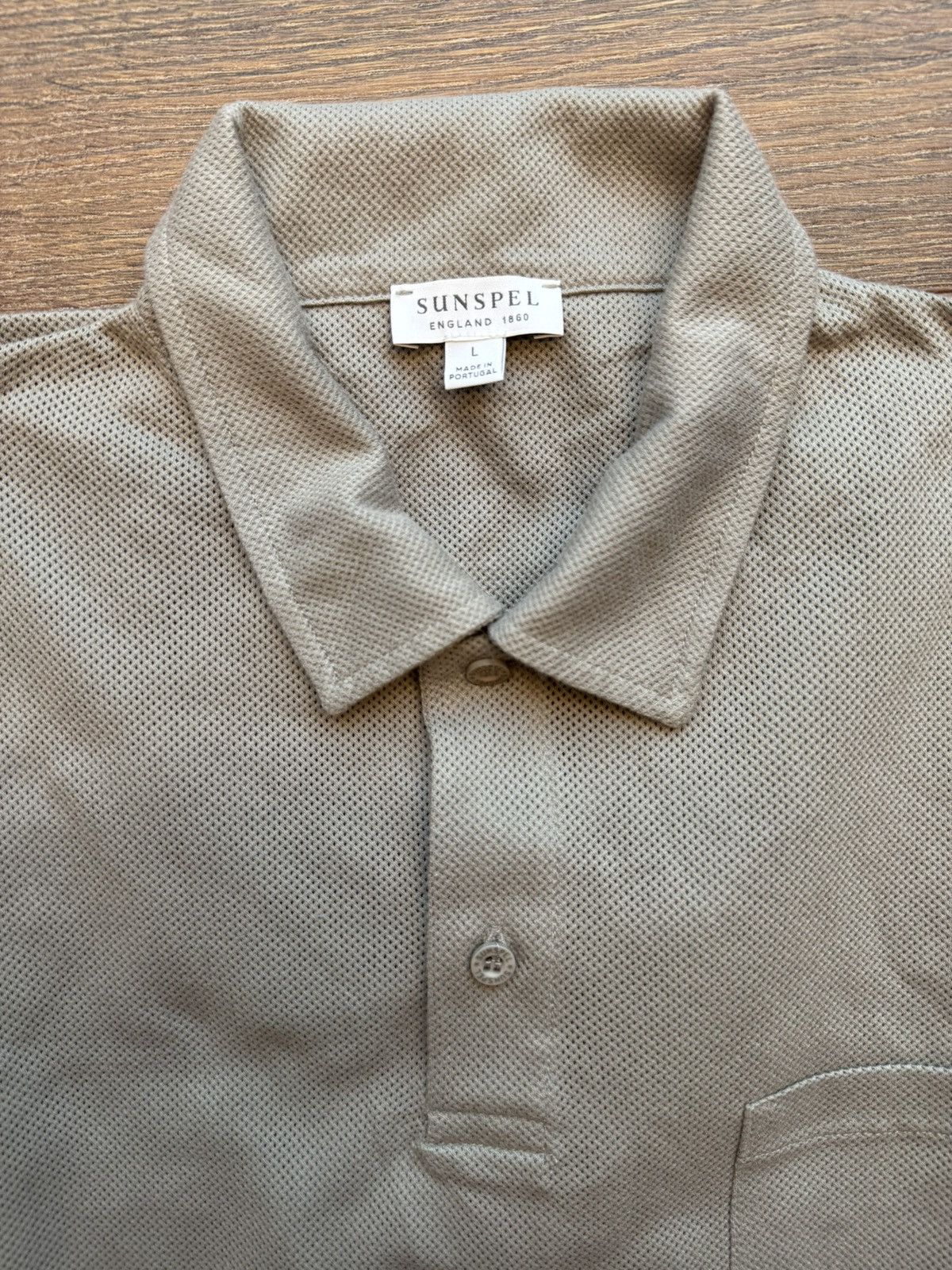 Sunspel Sunspel Beige Riviera Polo - Size L Size US L / EU 52-54 / 3 - 2 Thumbnail