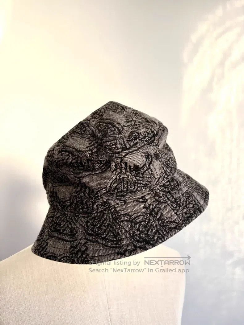 Vivienne Westwood Vivienne Westwood Full Print Large Saturn Fisherman's Hat Size ONE SIZE - 4 Thumbnail
