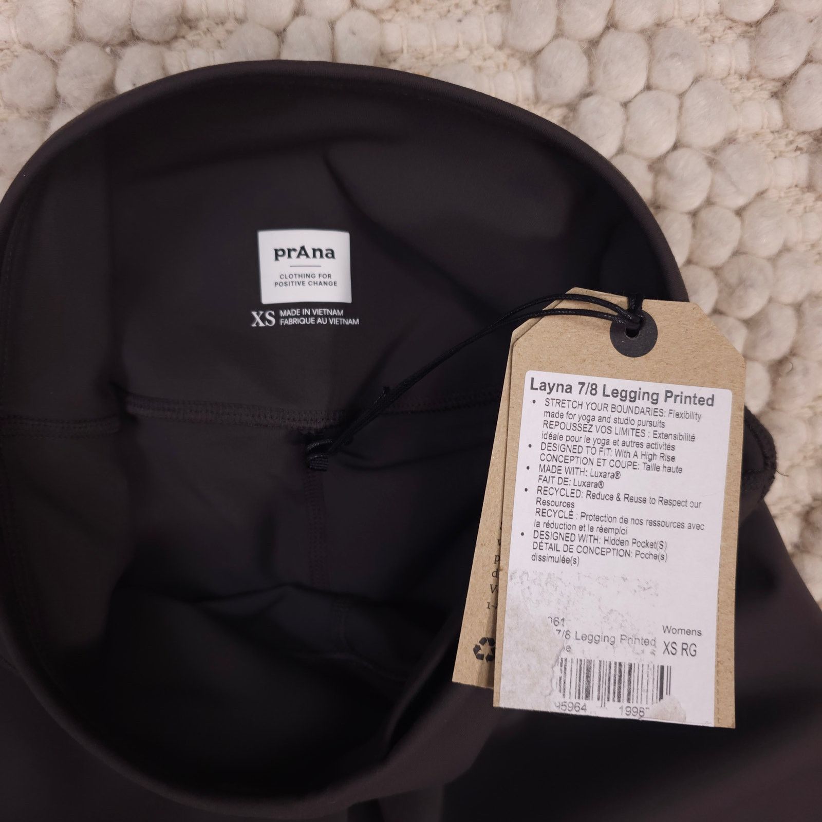 Prana NWT Prana Layna 7/8 Leggings Sz Extra Small Size 26" / US 2 / IT 38 - 3 Thumbnail
