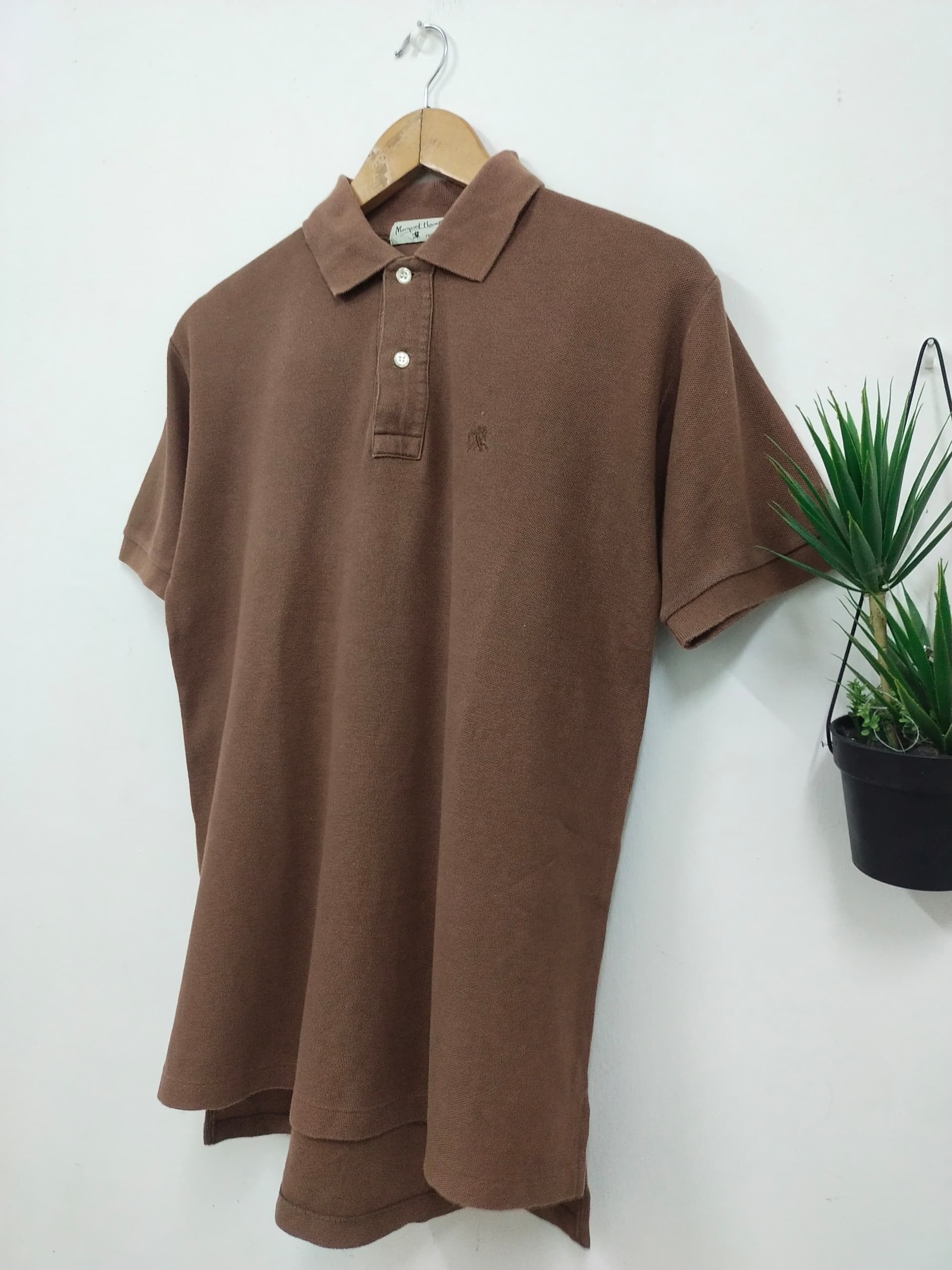 Margaret Howell Vintage MHL Margaret Howell brown Collar t shirt Size US M / EU 48-50 / 2 - 2 Thumbnail