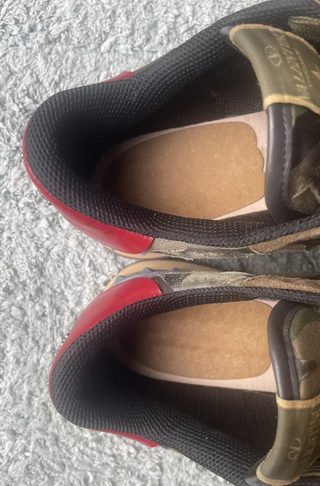 Valentino VALENTINO Star Camo Rockstud Sneakers Khaki Size US 10 / EU 43 - 10 Thumbnail
