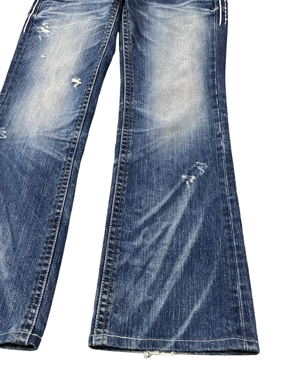 Vtg Y2K Japanese Strong Distinctive Stitch Style Flare Jeans