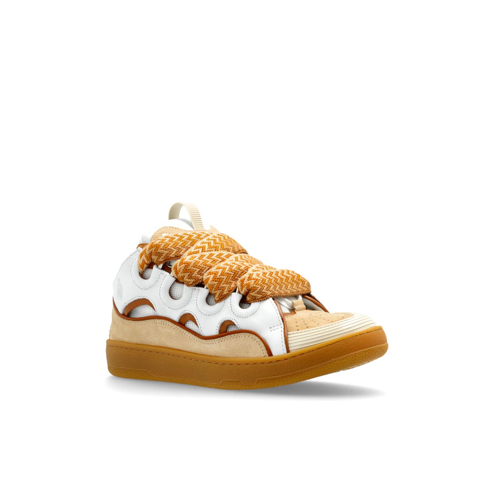 Lanvin LANVIN Oversized Beige Curb Leather Sneakers New & Authentic Size US 6 / IT 36 - 2 Thumbnail