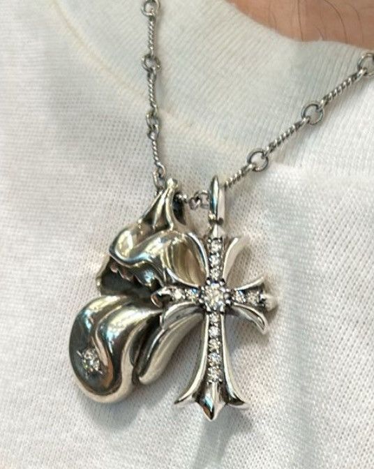 Chrome Hearts × The Rolling Stones LIP & TONGUE STERLING SILVER VS1 DIAMOND PENDANT ‼️RARE‼️ Size ONE SIZE - 7 Thumbnail