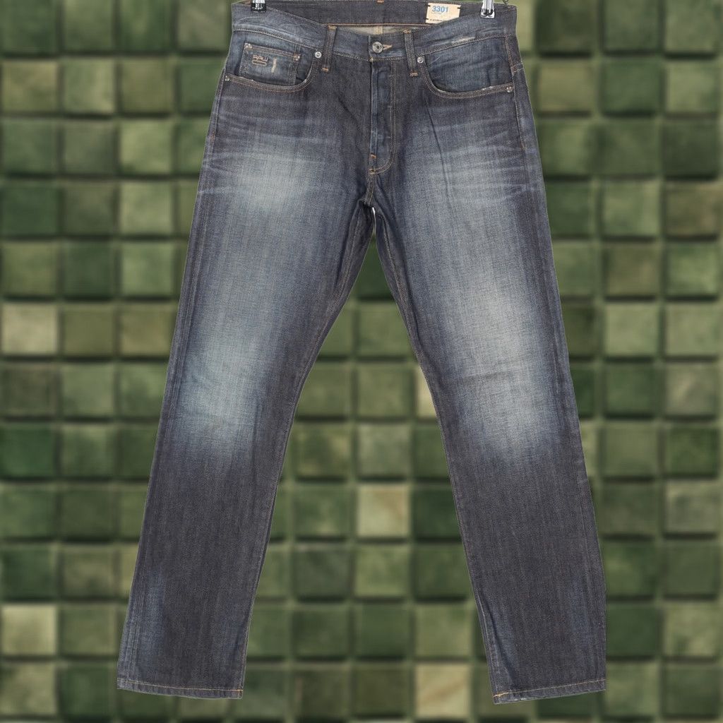 G-Star G-Star 3301 STRAIGHT Jeans Men 32x32 Blue 5-Pocket Denim Regular 3301 DZ6676 Size US 32 / EU 48 - 1 Thumbnail