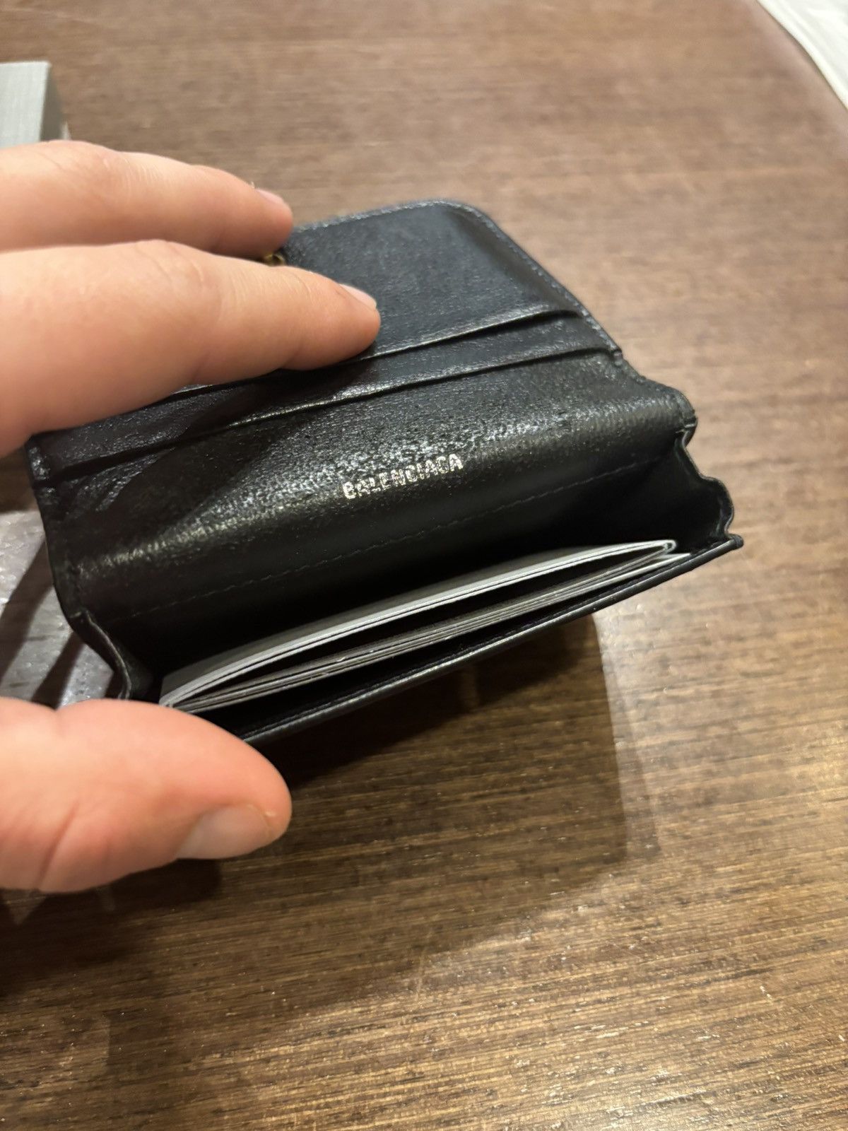 Balenciaga Balenciaga Bi Fold Wallet Size ONE SIZE - 3 Thumbnail