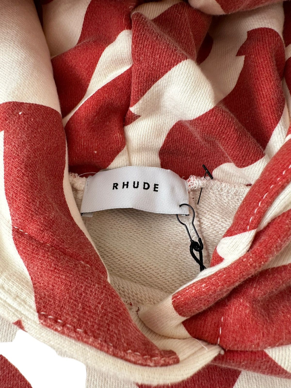 Rhude All Over Print White/Red Hoodie Size US L / EU 52-54 / 3 - 6 Thumbnail