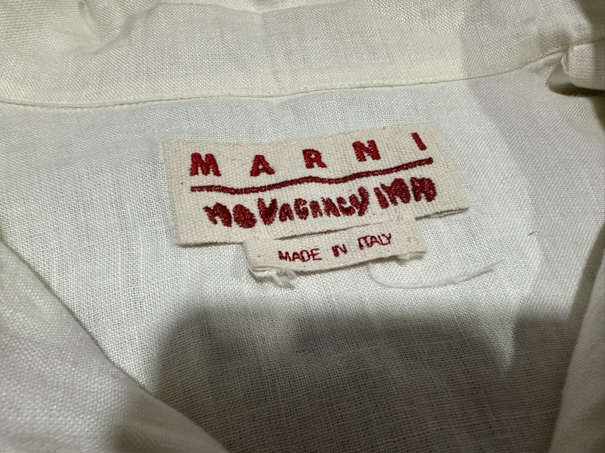 Marni × No Vacancy Inn 🔥Marni x No Vacancy Inn Linen Shirt In Limestone Size US XL / EU 56 / 4 - 9 Thumbnail