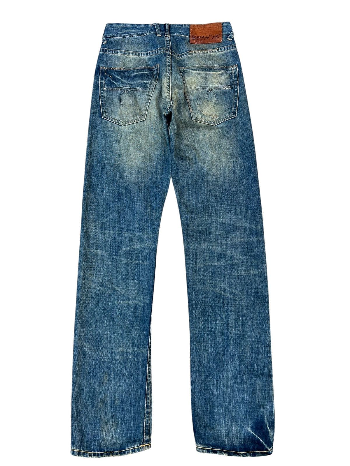 Vintage Mud Wash Dirty Denim Vintage Seal Kay Rips Distress Jeans Size US 28 / EU 44 - 15 Thumbnail
