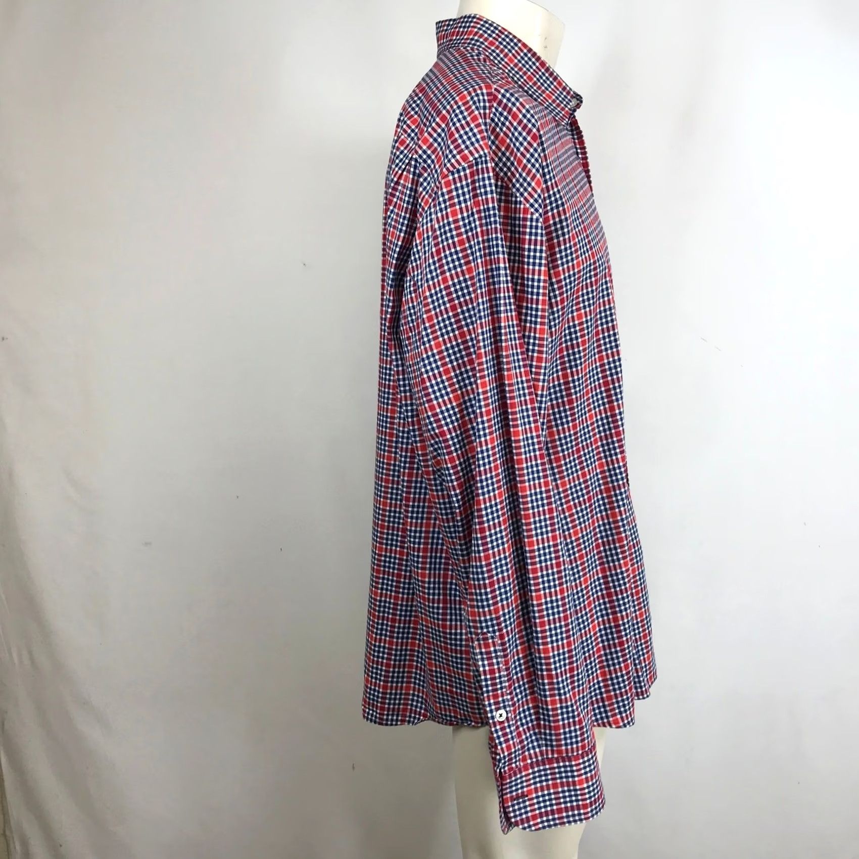UNTUCKit UNTUCKit Shirt Plaid Long Sleeve Button-Down XX Large Red Blue Mens Regular Casual Workwear Made in USA Size US XXL / EU 58 / 5 - 4 Thumbnail
