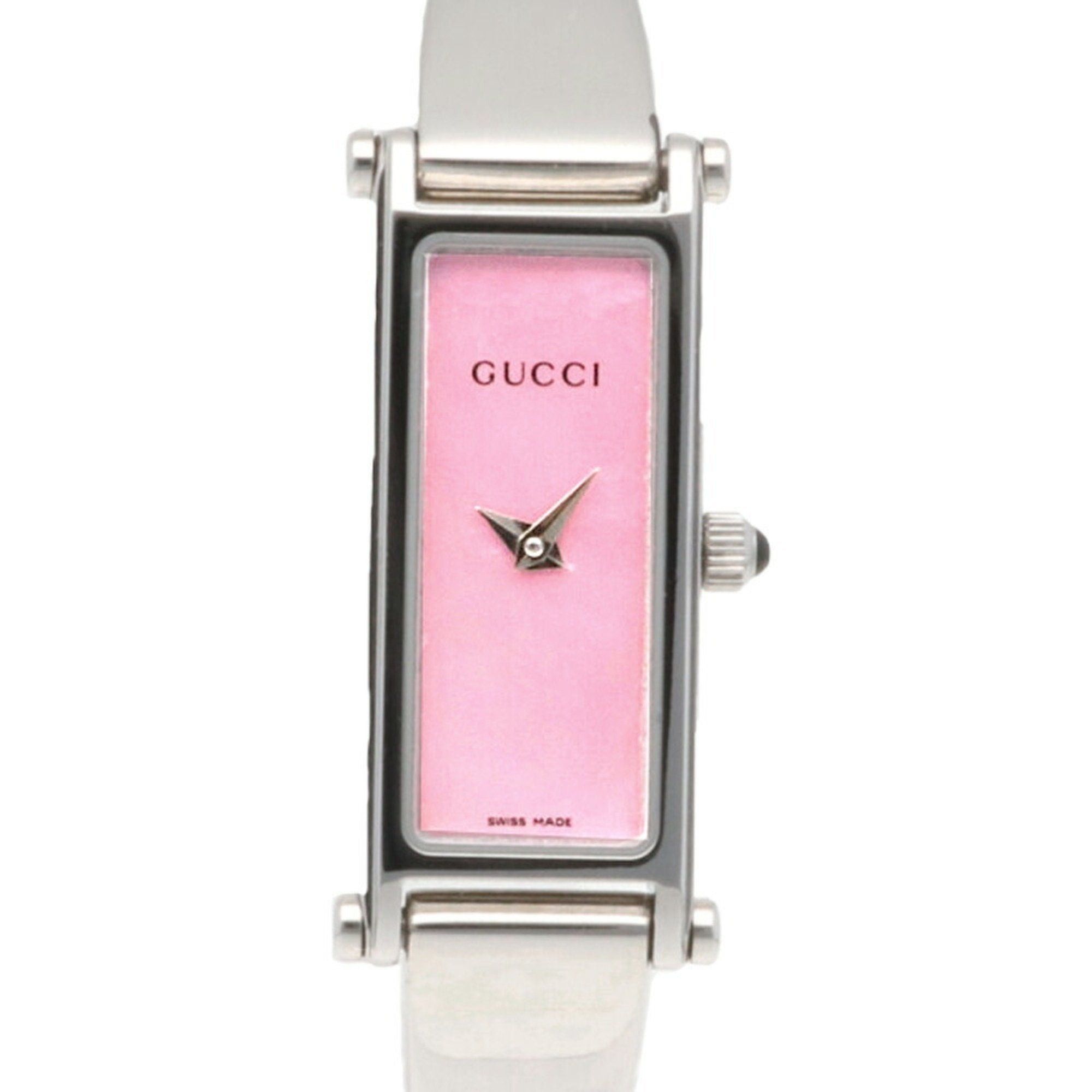 image of Gucci Watch Stainless Steel 1500L Quartz Ladies in Black, Women's