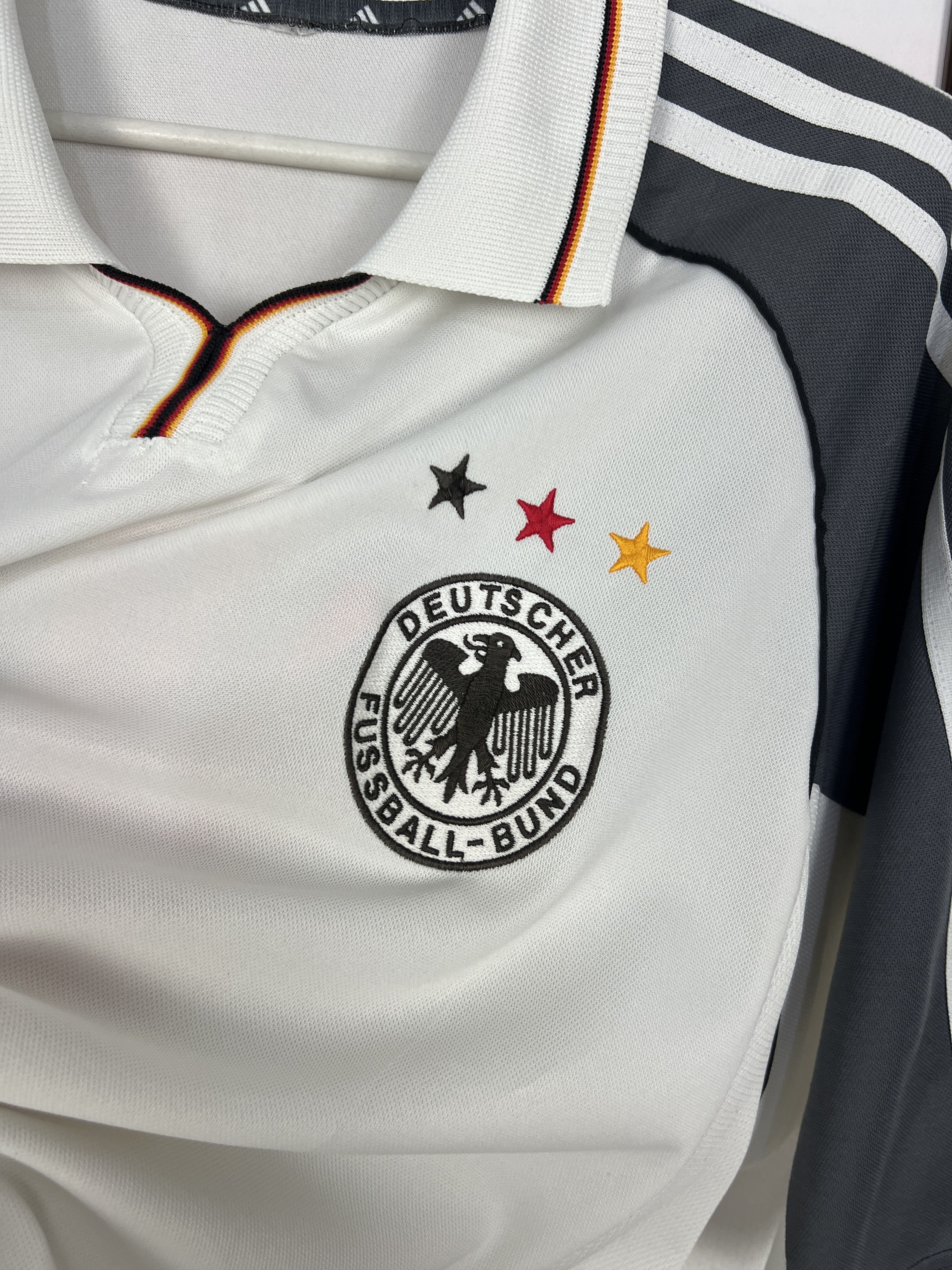 Adidas Germany Home football shirt 2000 Soccer Adidas National Team Size US XXL / EU 58 / 5 - 3 Thumbnail