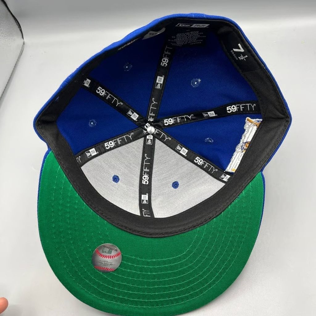 New Era Boston Red Sox Hat Men 7 1/2 Blue Jackie Robinson Fitted Cap Size ONE SIZE - 7 Thumbnail