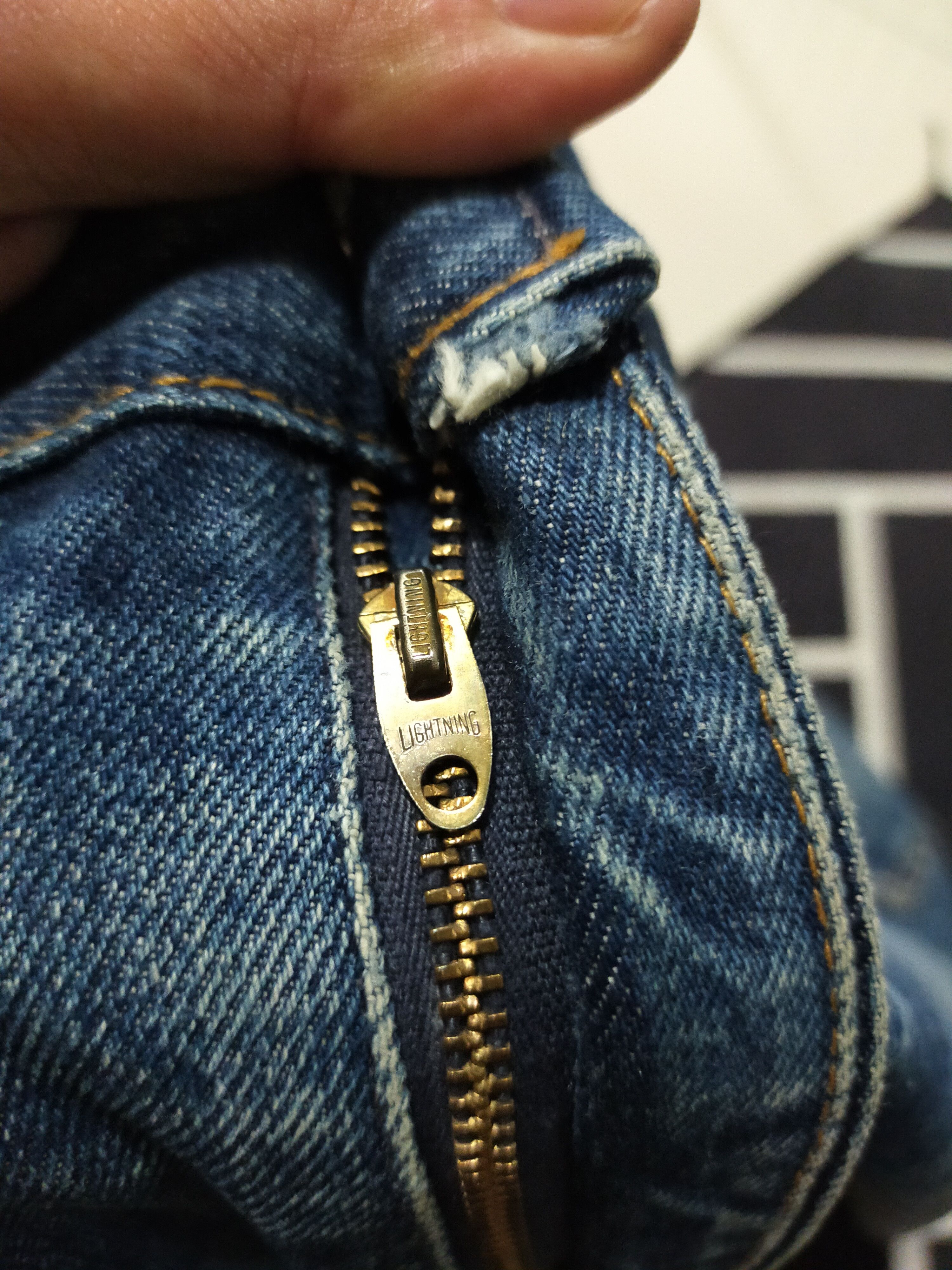 Levi's × Levi's Vintage Clothing × Vintage VINTAGE 1950's / 1960's LEVIS BOOTCUT LIGHTNING ZIPPER Size US 36 / EU 52 - 3 Thumbnail