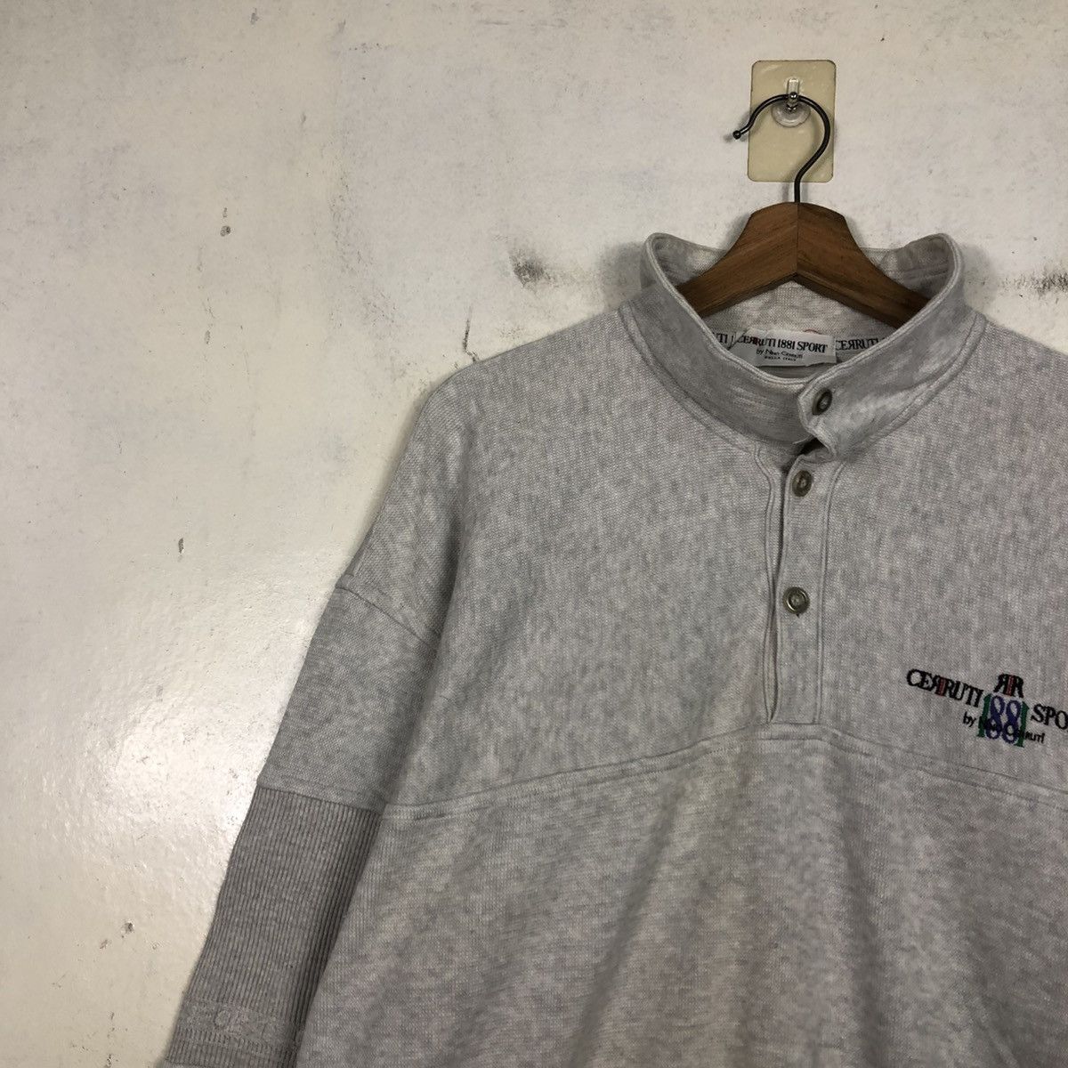 Japanese Brand 📌Vintage Half Button Sweatshirt Cerrutti 1881 Sports Size US M / EU 48-50 / 2 - 9 Thumbnail