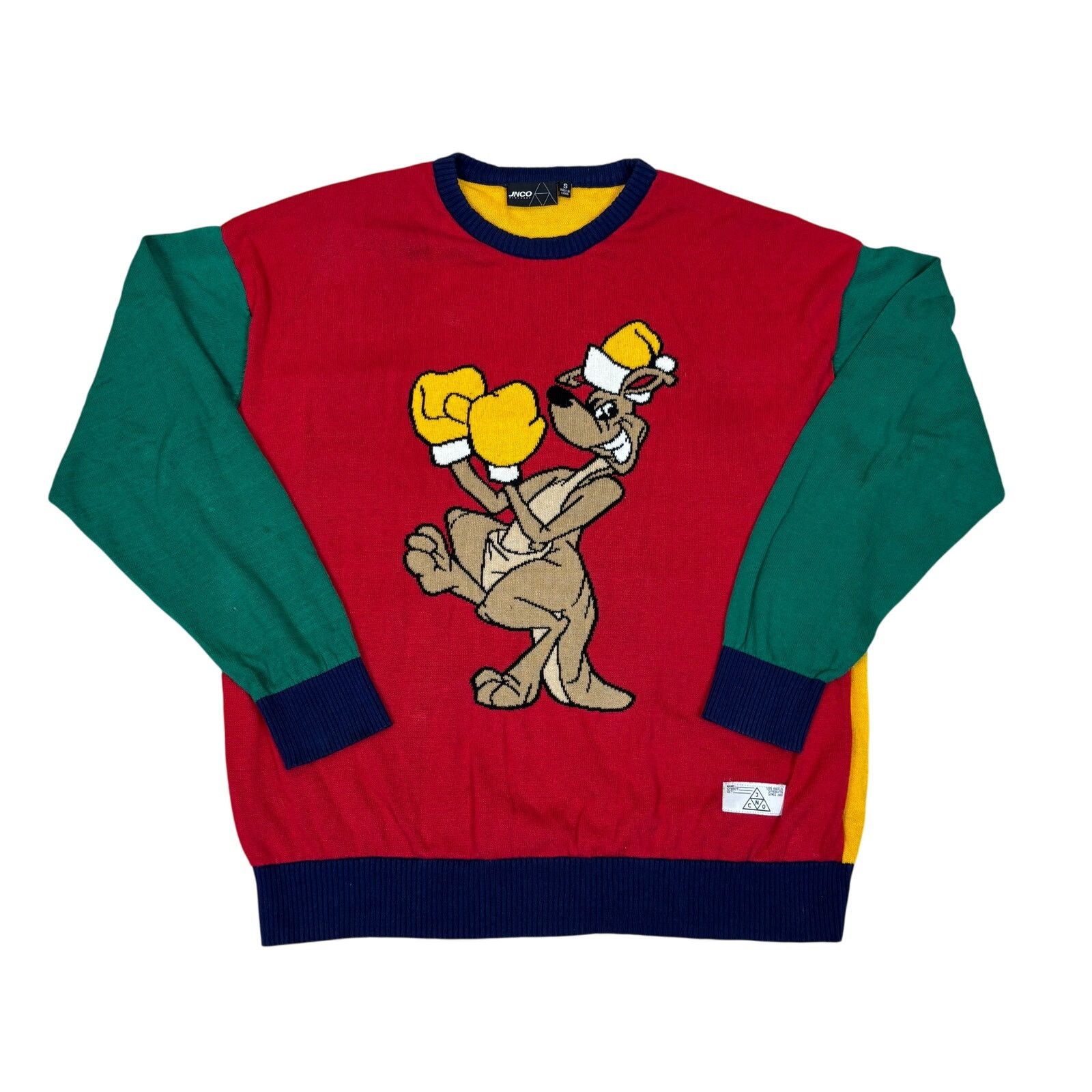 JNCO JNCO Boxing Kangaroo Ugly Christmas Colorblock Sweater Sm Size US S / EU 44-46 / 1 - 1 Thumbnail