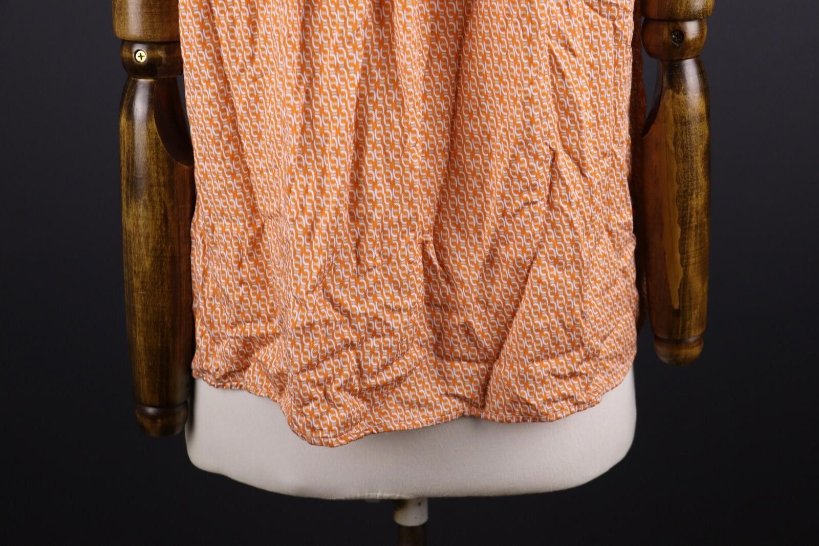 Designer Emily Van Den Bergh Orange All Over Top Shirt Size M Size M / US 6-8 / IT 42-44 - 9 Thumbnail