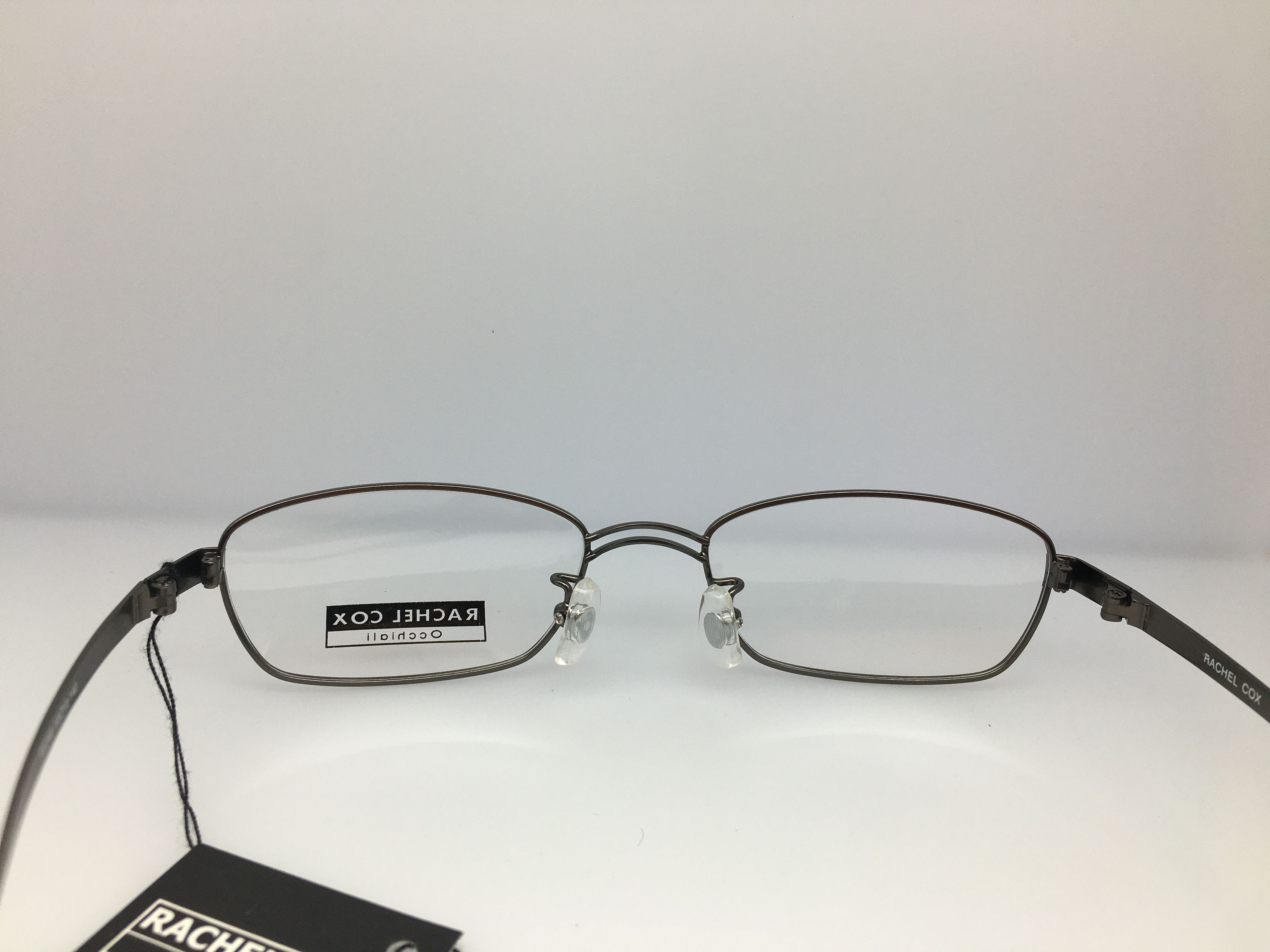 Vintage Vintage Rachel Cox R1246 Gray Silver Titan Eyeglasses Frame Size ONE SIZE - 4 Thumbnail