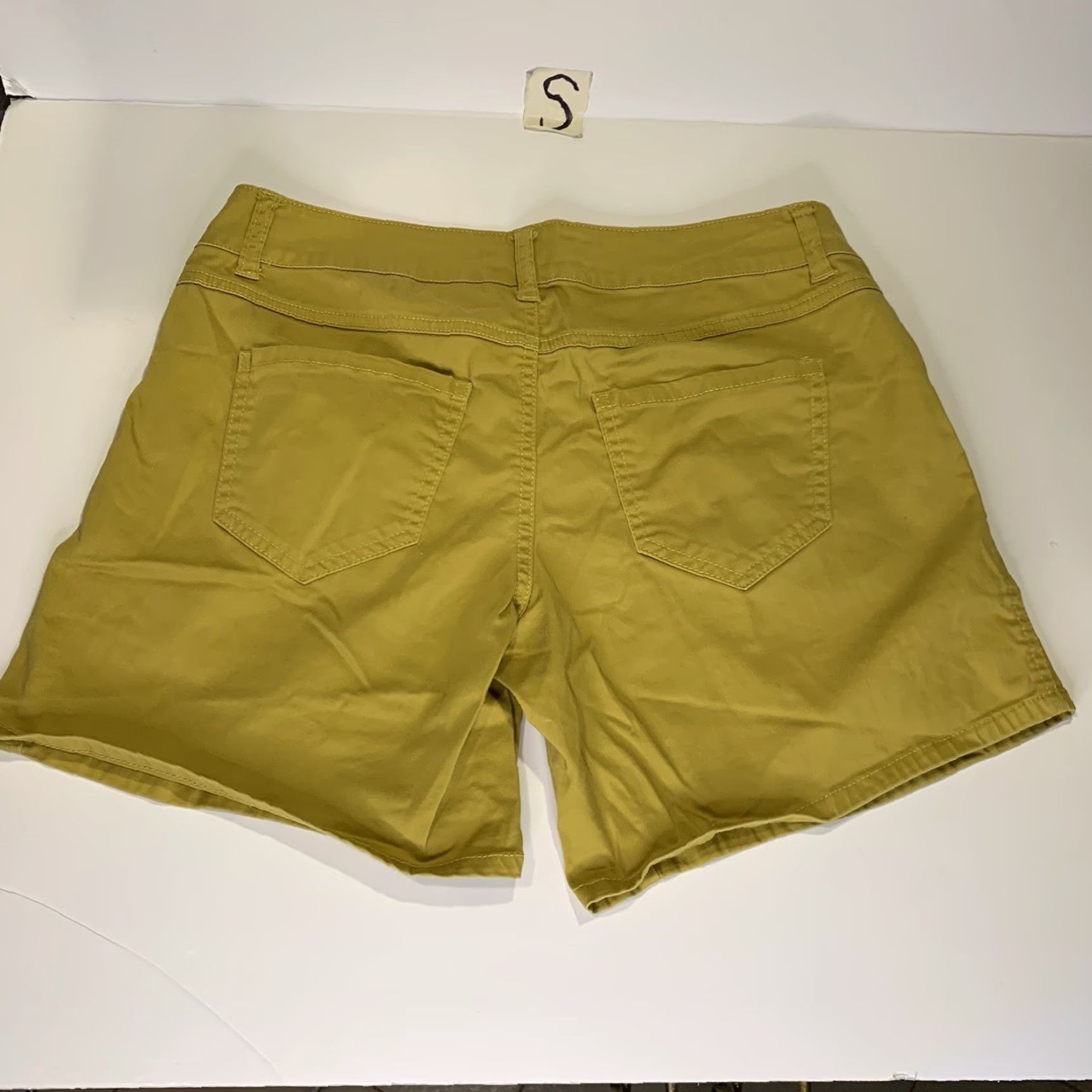 Forever 21 VINTAGE Forever 21 Mustard Yellow Shorts Women 27 Pockets 90s Retro Hip Hop Cotton Spandex Spring Summer Size 27" / US 4 / IT 40 - 2 Thumbnail