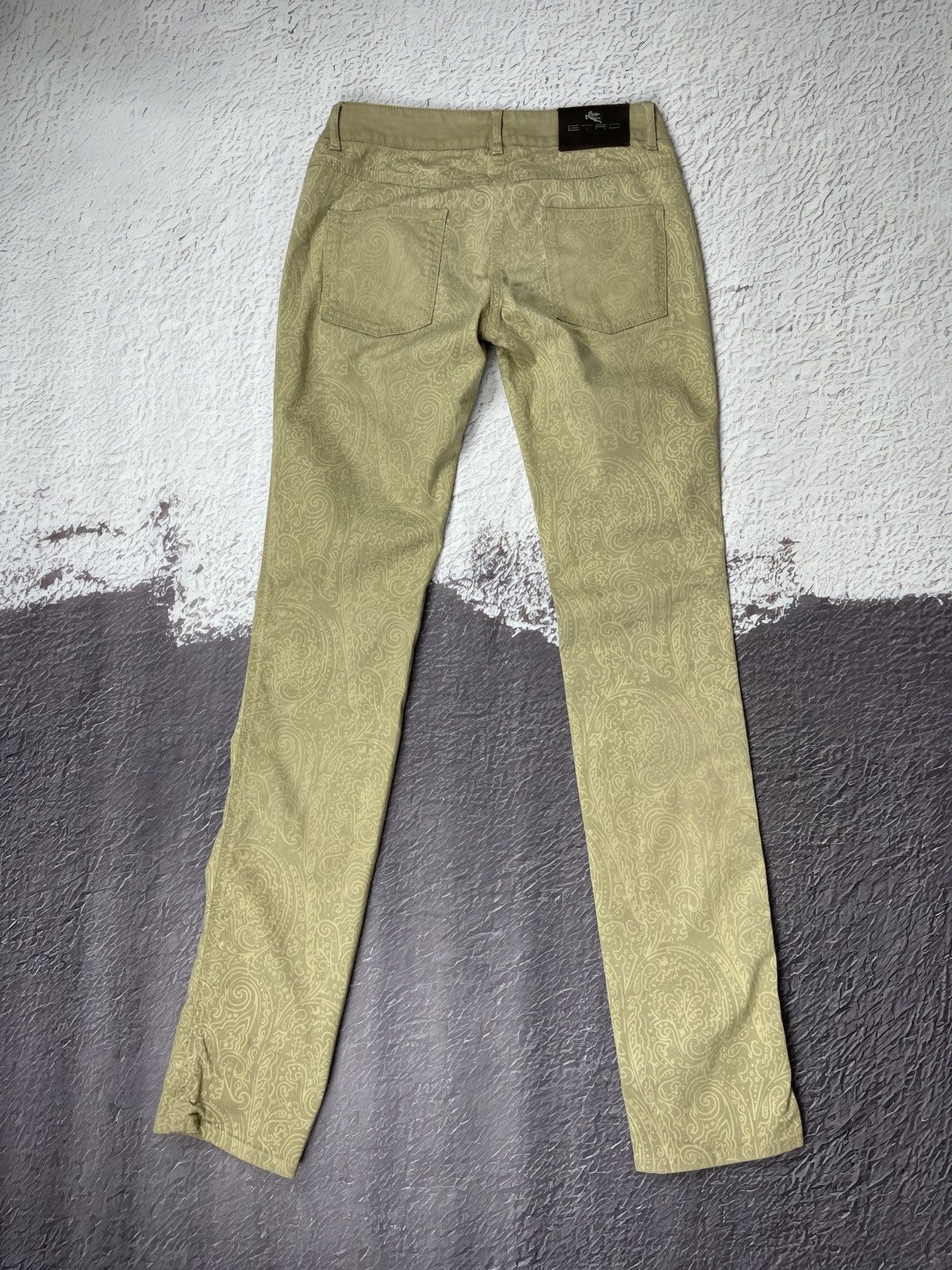 Etro Etro Milano paisley cotton beige gold casual pants Size 27" / US 4 / IT 40 - 13 Thumbnail
