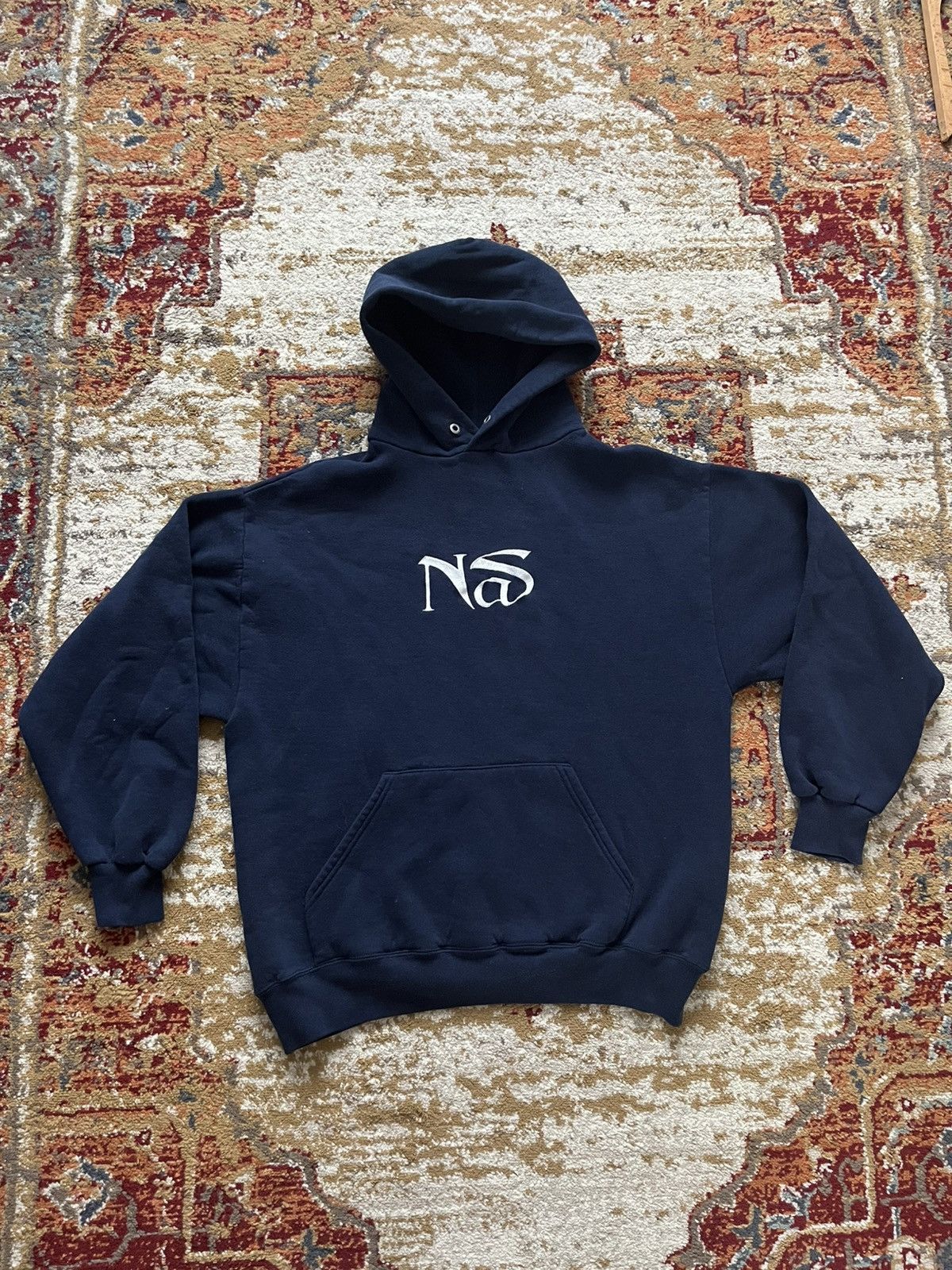 Vintage 90s 00s Nasty Nas hoodie jerzees rap hip hop