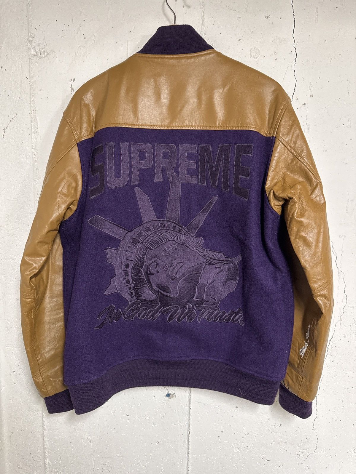 Supreme Supreme Liberty Varsity Jacket 2007 Large Size US L / EU 52-54 / 3 - 2 Thumbnail