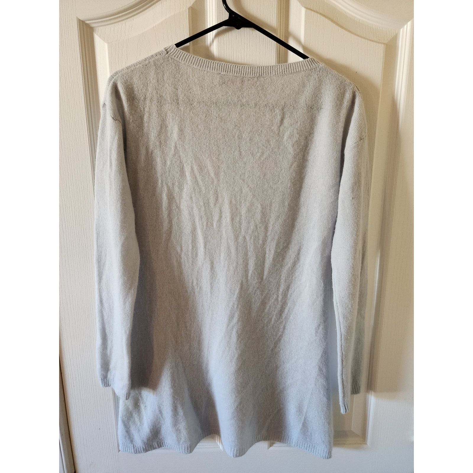 Other D'Este Made in Italy Medium 100% Cashmere Ice Blue Sweater Size M / US 6-8 / IT 42-44 - 2 Thumbnail