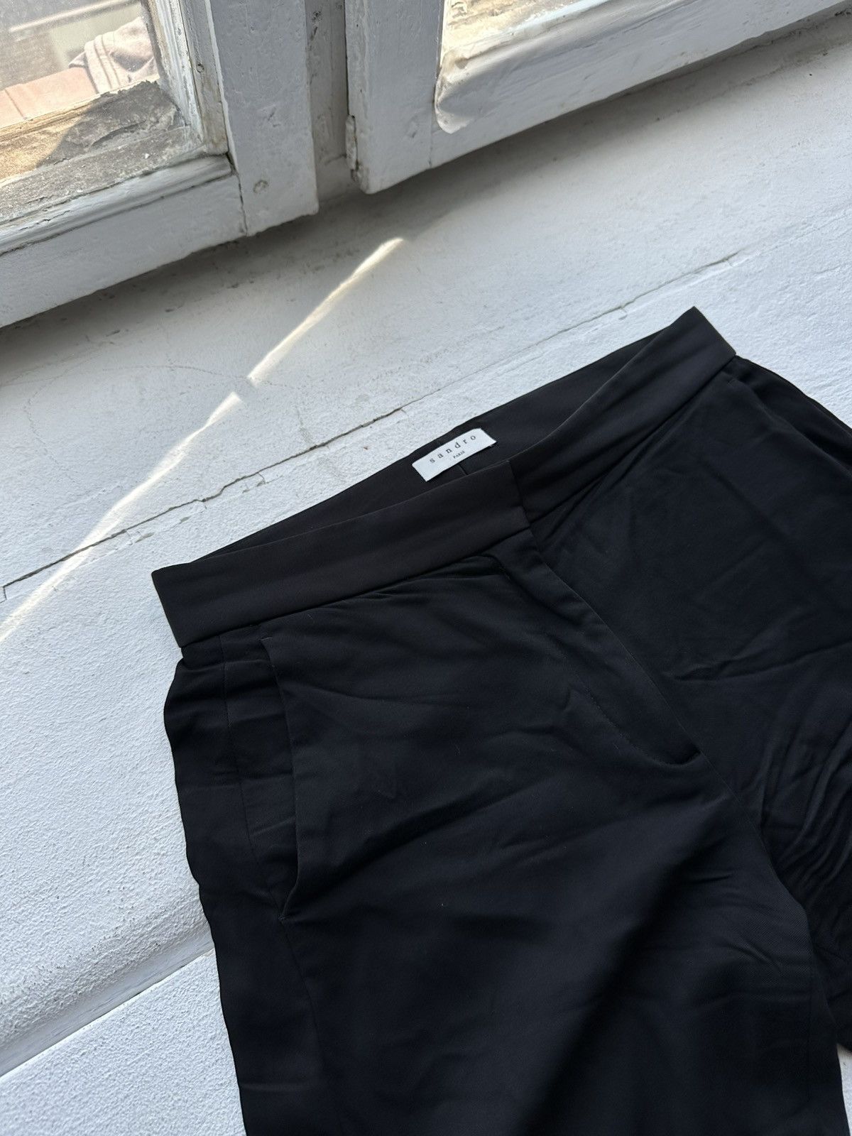 Sandro 🚨Sandro vintage black pants Cotton trousers Size 25" / US 0 / IT 36 - 2 Thumbnail