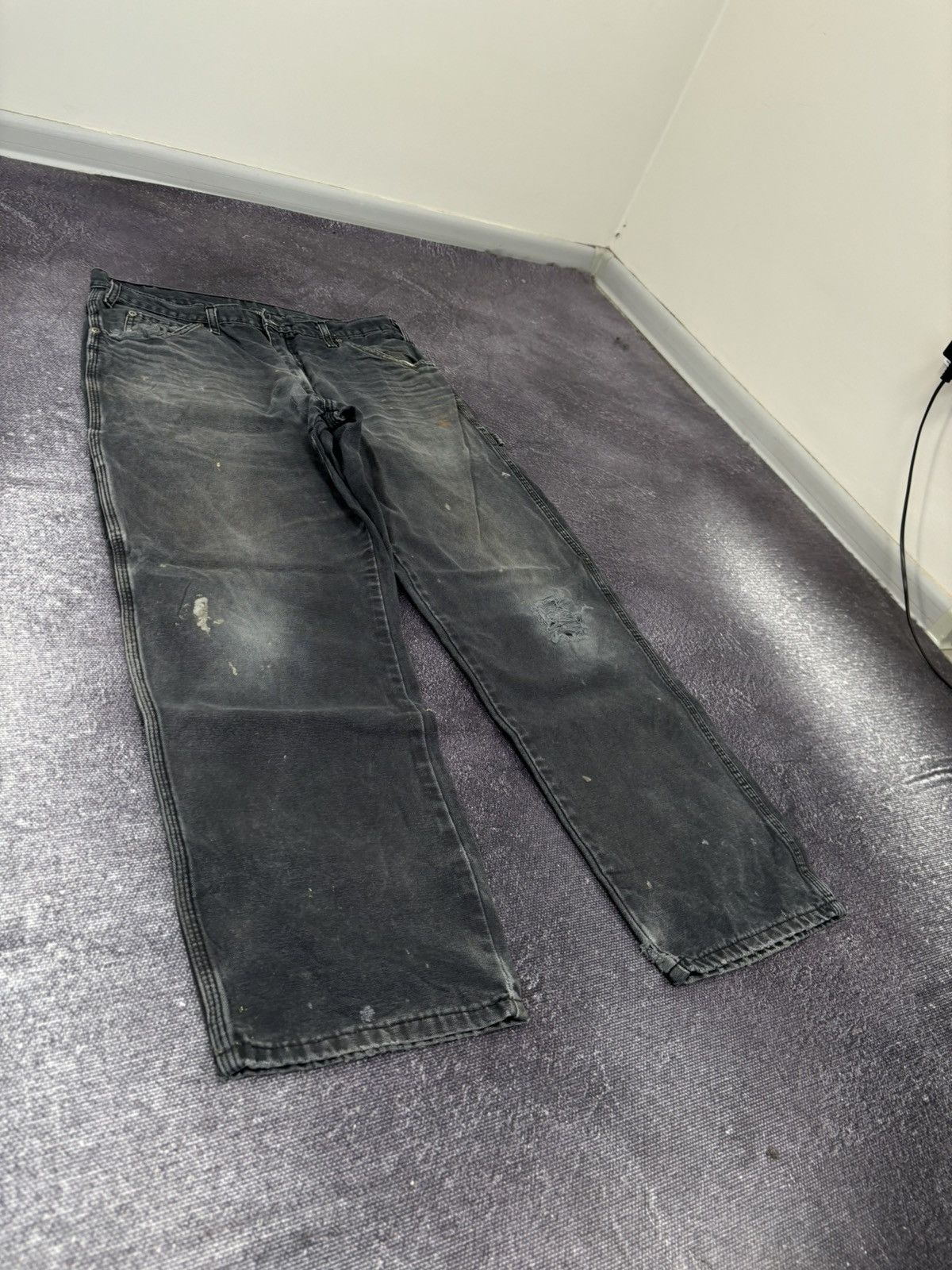 Dickies × Vintage Vintage Dickies Y2K Faded Black USA Hype Pants Jeans Size US 32 / EU 48 - 6 Thumbnail