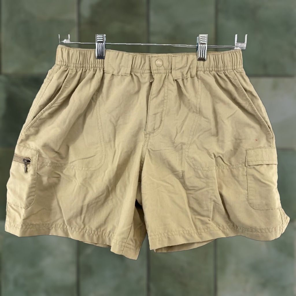 Vintage Columbia Womens Shorts Cargo Hiking Beige Small 28in Inseam 5in Nylon Shorts Value/Outdoor Activewear 90s? No Decade - Adult Small Beige Cargo Pocket Size 28" / US 6 / IT 42 - 1 Thumbnail