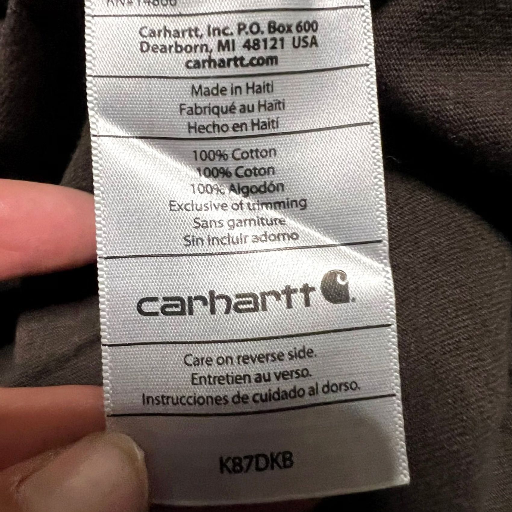 Carhartt Carhartt Shirt Mens 3XL Brown Pocket Tee Short Sleeve Size US XXL / EU 58 / 5 - 7 Thumbnail