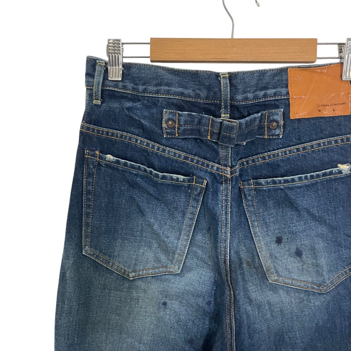 Japanese Brand Vintage Journal Standart Japan Buckle Short Denim Size US 28 / EU 44 - 10 Thumbnail
