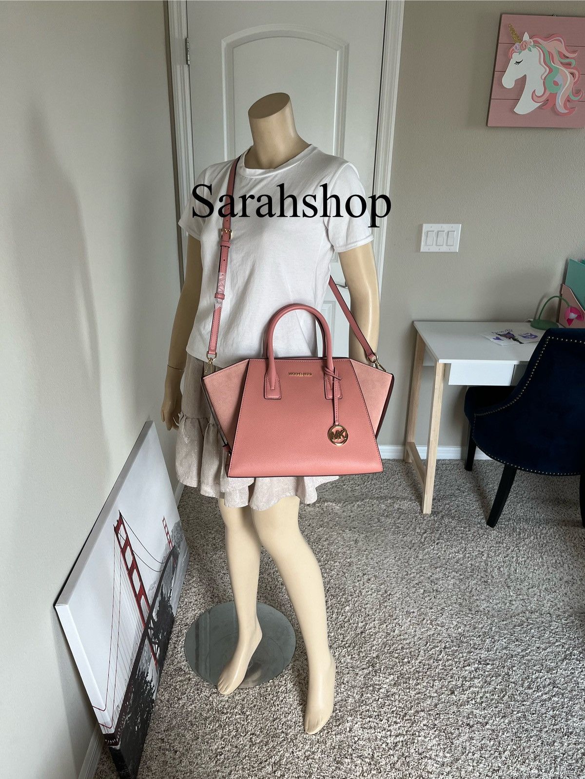 Michael Kors Michael Kors Avril Large TZ Satchel Size ONE SIZE - 8 Thumbnail