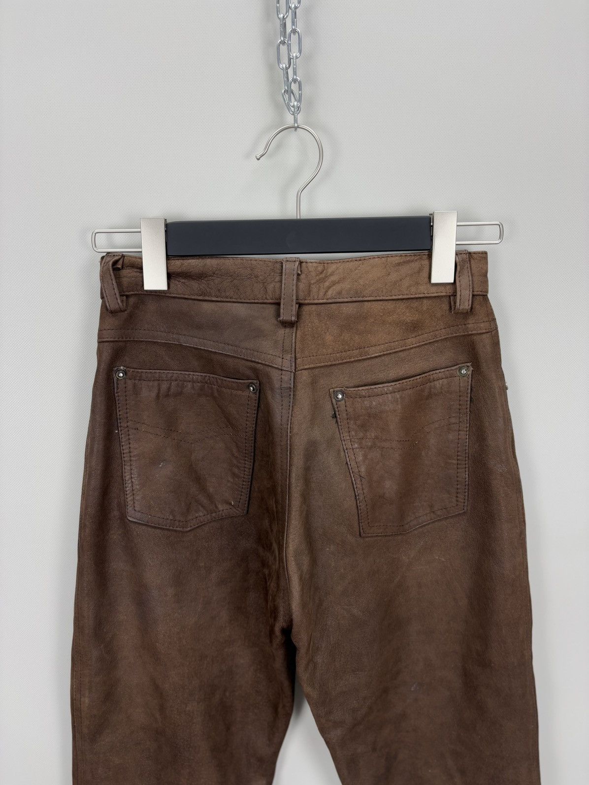 Leather Womens leather biker motorcecle pants Top Range Size 28 Size 25" / US 0 / IT 36 - 8 Thumbnail