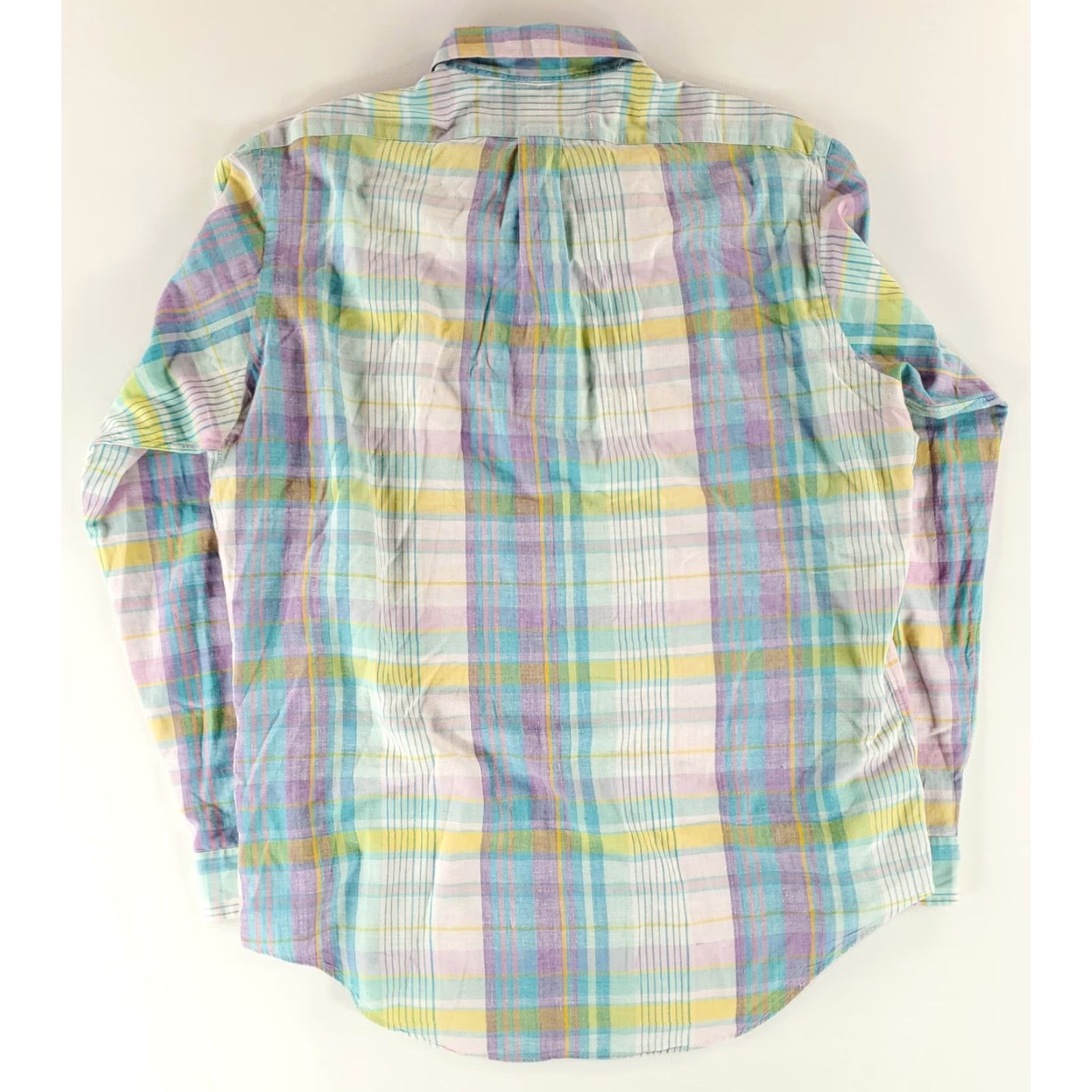 Ralph Lauren Ralph Lauren Madras Button Down Shirt Long Sleeve Pastel Plaid Mens L Multicolor Shirt Size US L / EU 52-54 / 3 - 3 Thumbnail