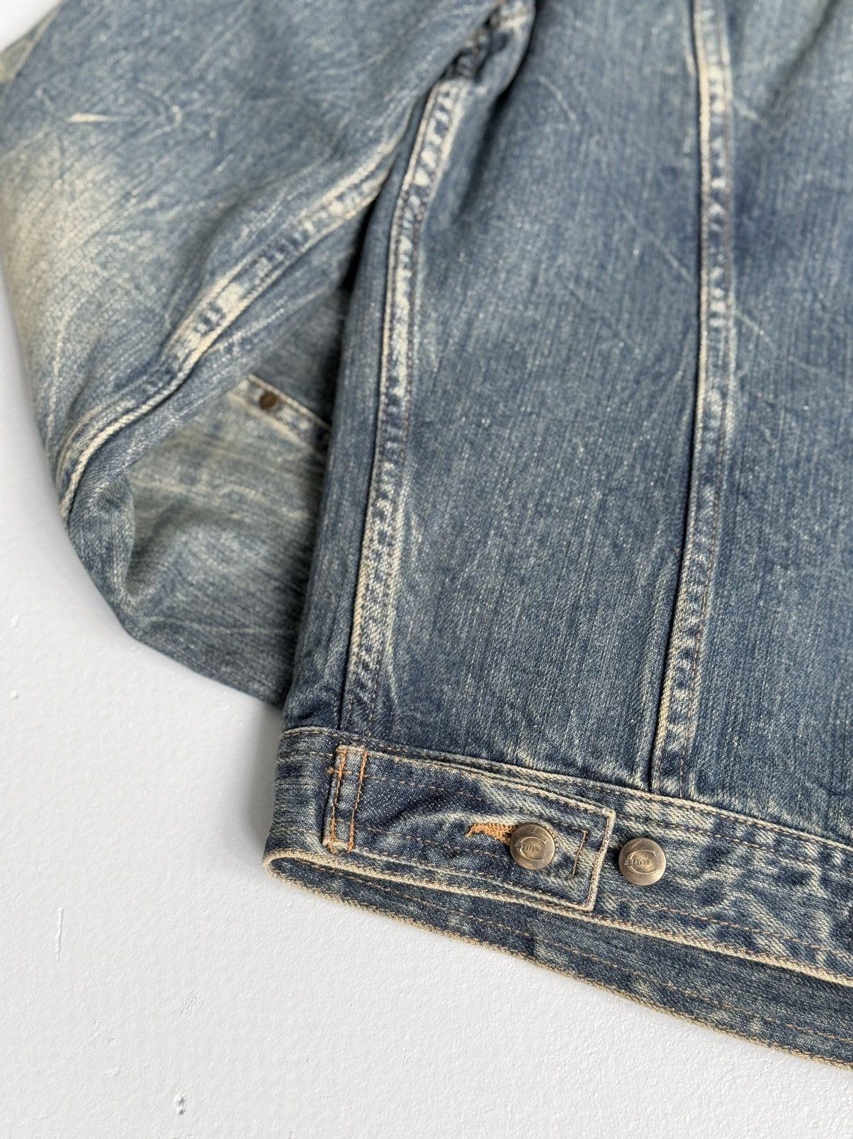 Just Cavalli ⚡SENDOFFER⚡Just Cavalli Roberto Cavalli Denim Trucker Jacket Size US M / EU 48-50 / 2 - 12 Thumbnail