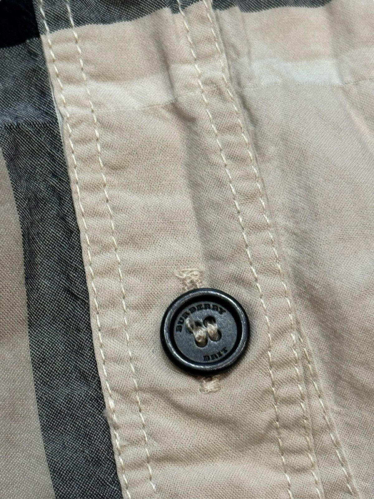 Burberry Burberry Brit Checked Long Sleeve Button Front Shirt Small Size US S / EU 44-46 / 1 - 6 Thumbnail