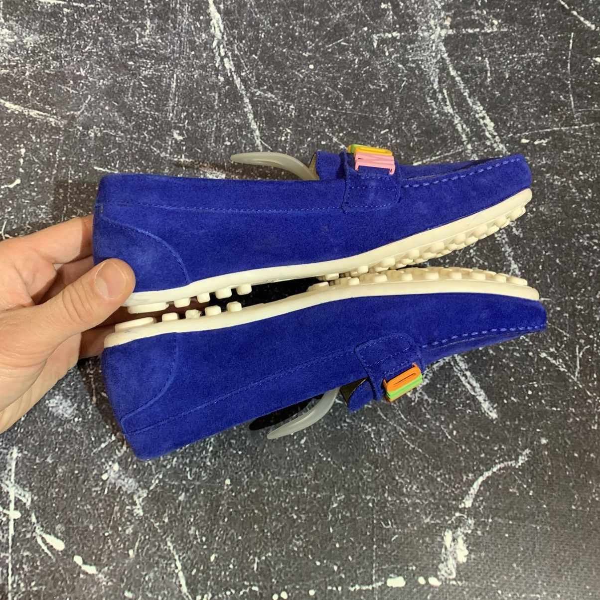 Moschino Moschino Blue Suede Moccasins Loafers Size 35 EU 22 CM Size US 5 / IT 35 - 9 Thumbnail