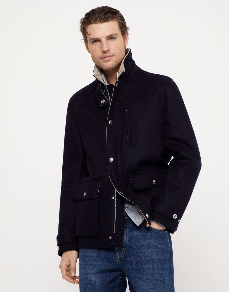 Brunello Cucinelli o1w1db10326 Jacket in Open Blue Size US XL / EU 56 / 4 - 1 Thumbnail
