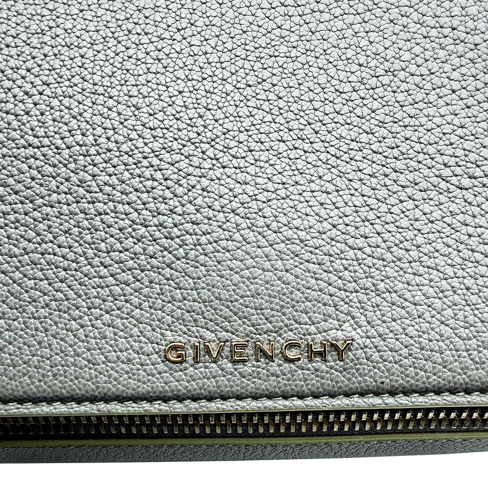 Givenchy Givenchy Gray Grained Leather Shoulder Bag Size ONE SIZE - 10 Thumbnail