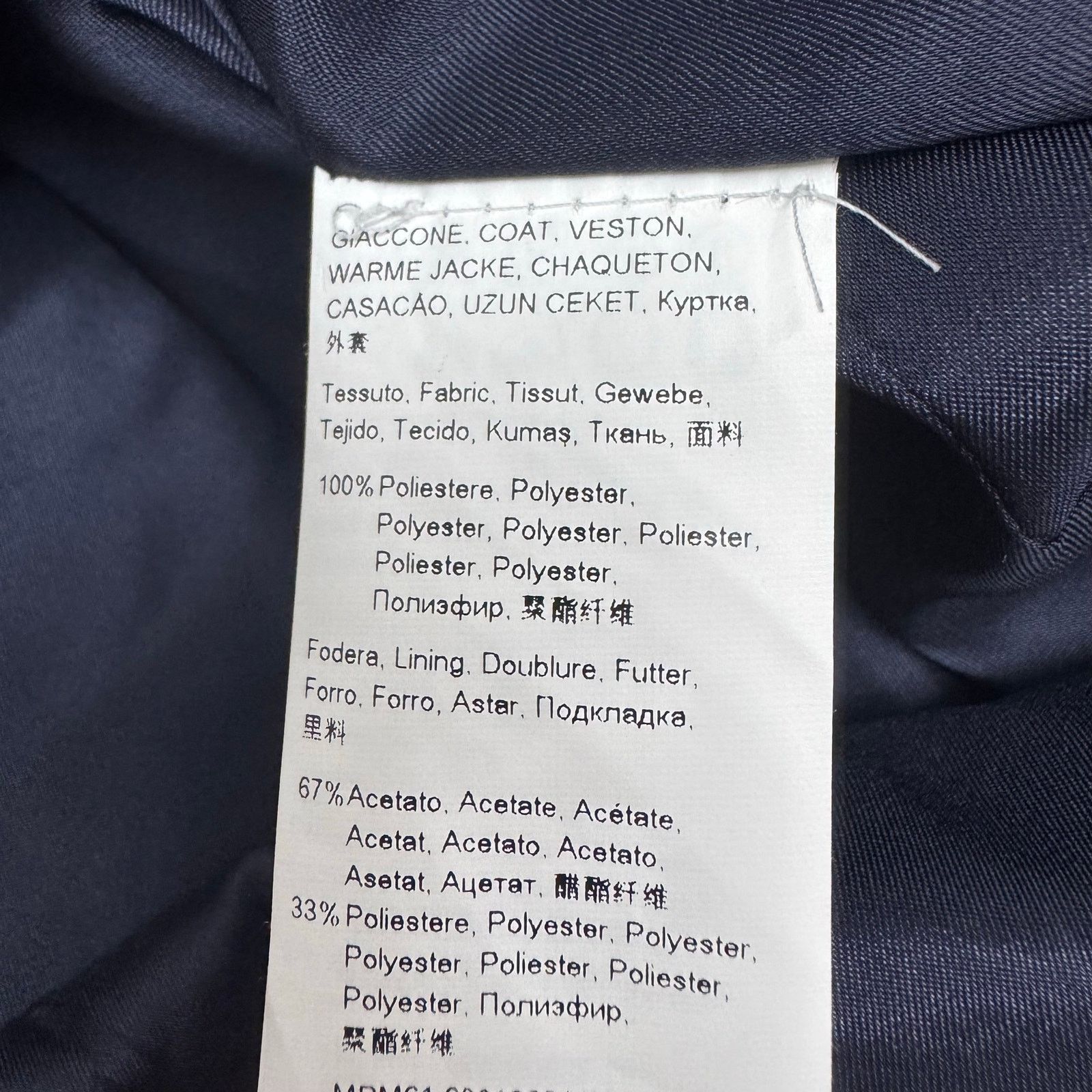 Marina Rinaldi Marina Rinaldi Blue Navy Polkadot Coat Jacket Plus 22 Career Size 3XL / US 20-22 - 8 Thumbnail