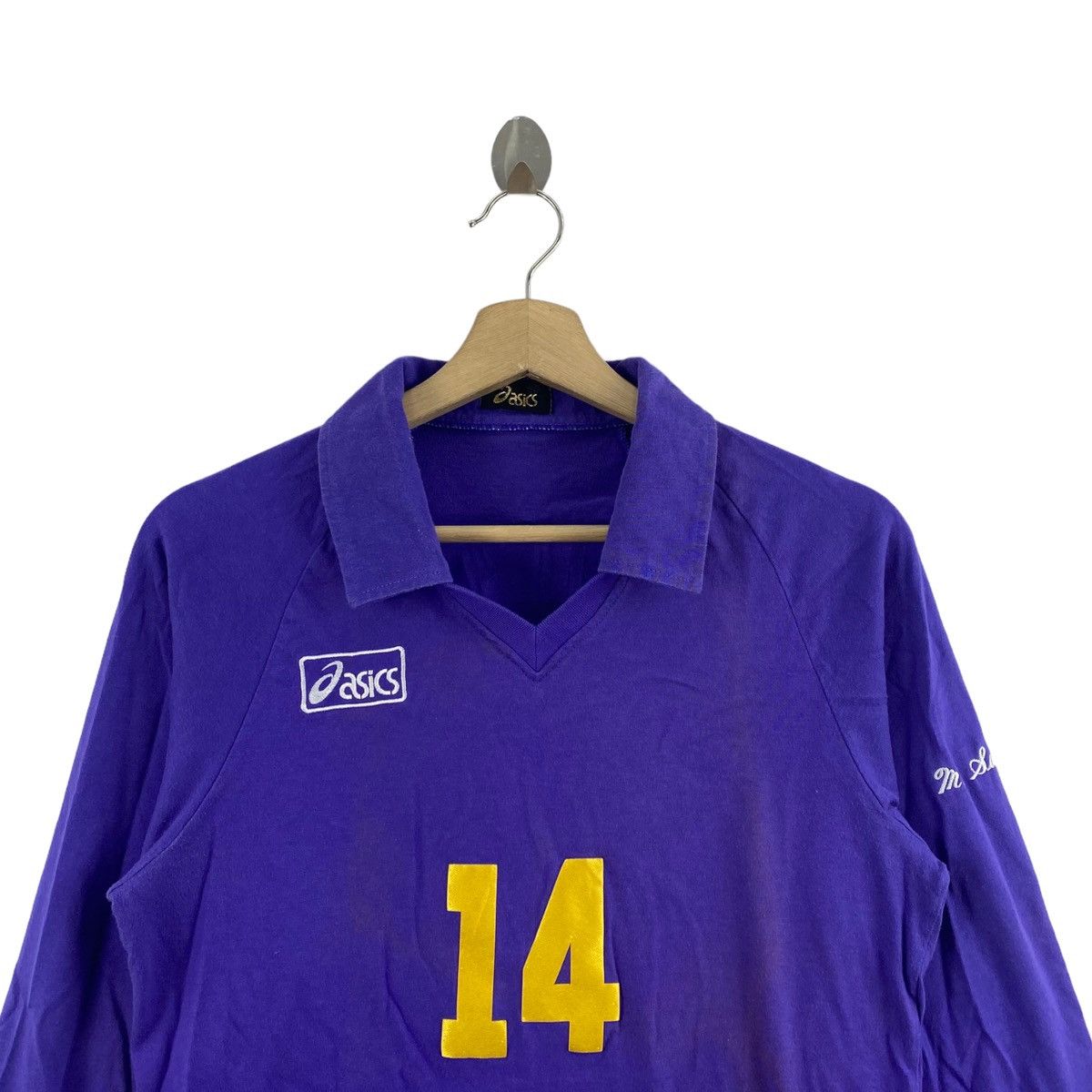 Asics Vintage ASICS M.SUBARU 14 Big Print Purple Long Sleeve Shirt Size US S / EU 44-46 / 1 - 4 Thumbnail