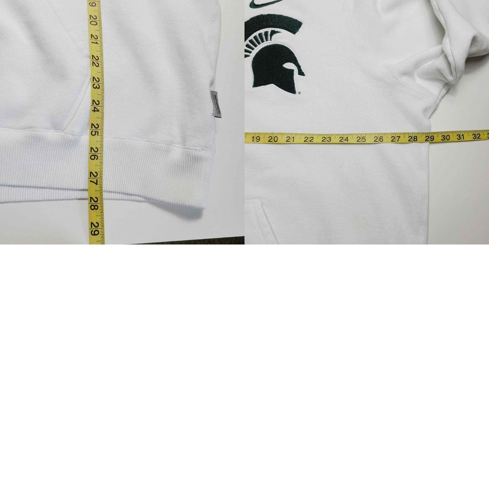 Nike VINTAGE Nike Team Michigan State University Men’s 2XL Drawstring Hoodie Spartan Logo Hoodie Men 2XL White Logo University MSU Spartans Mens Size US XXL / EU 58 / 5 - 10 Thumbnail