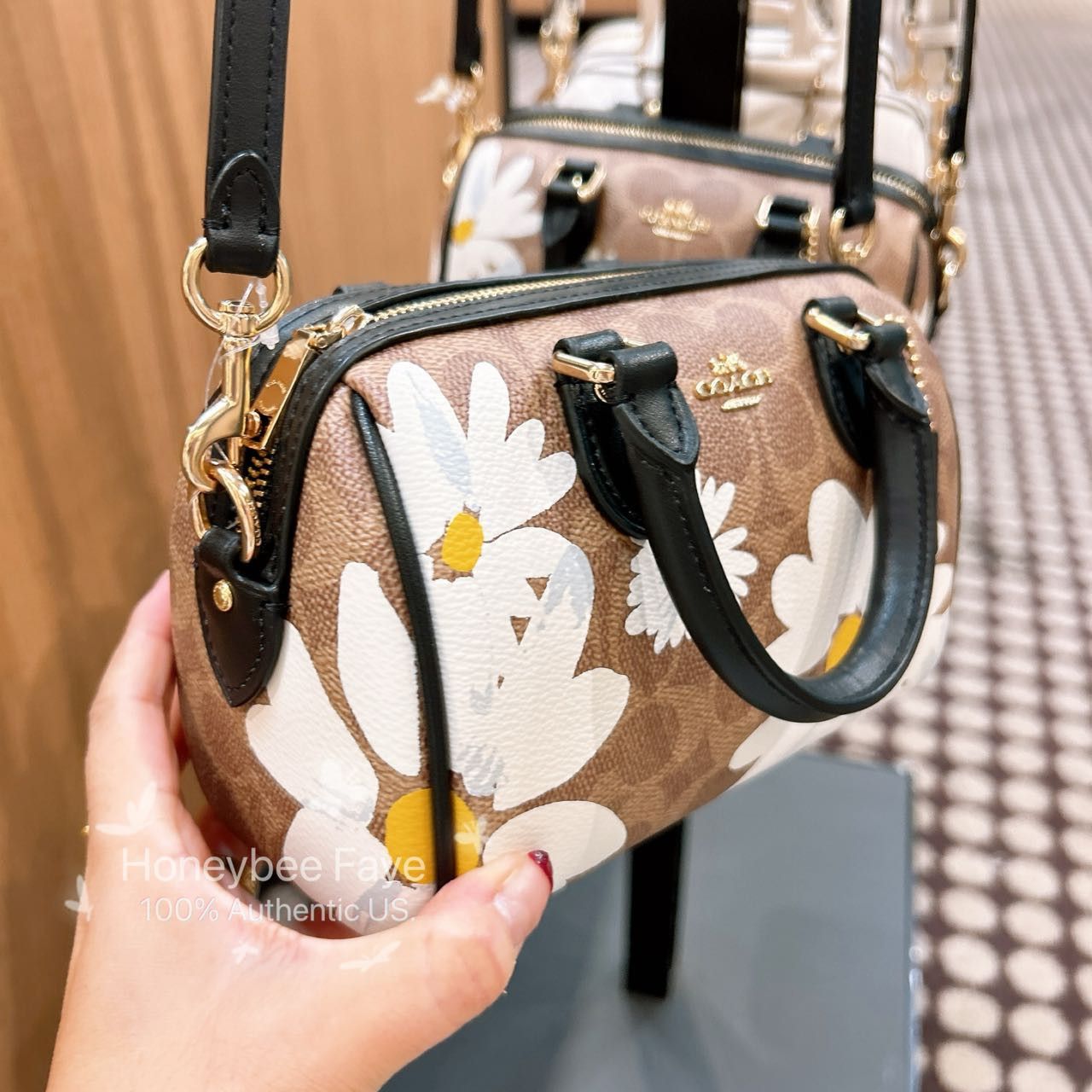 Coach Mini Rowan Crossbody Bag With Floral Print CZ596 Size ONE SIZE - 6 Thumbnail