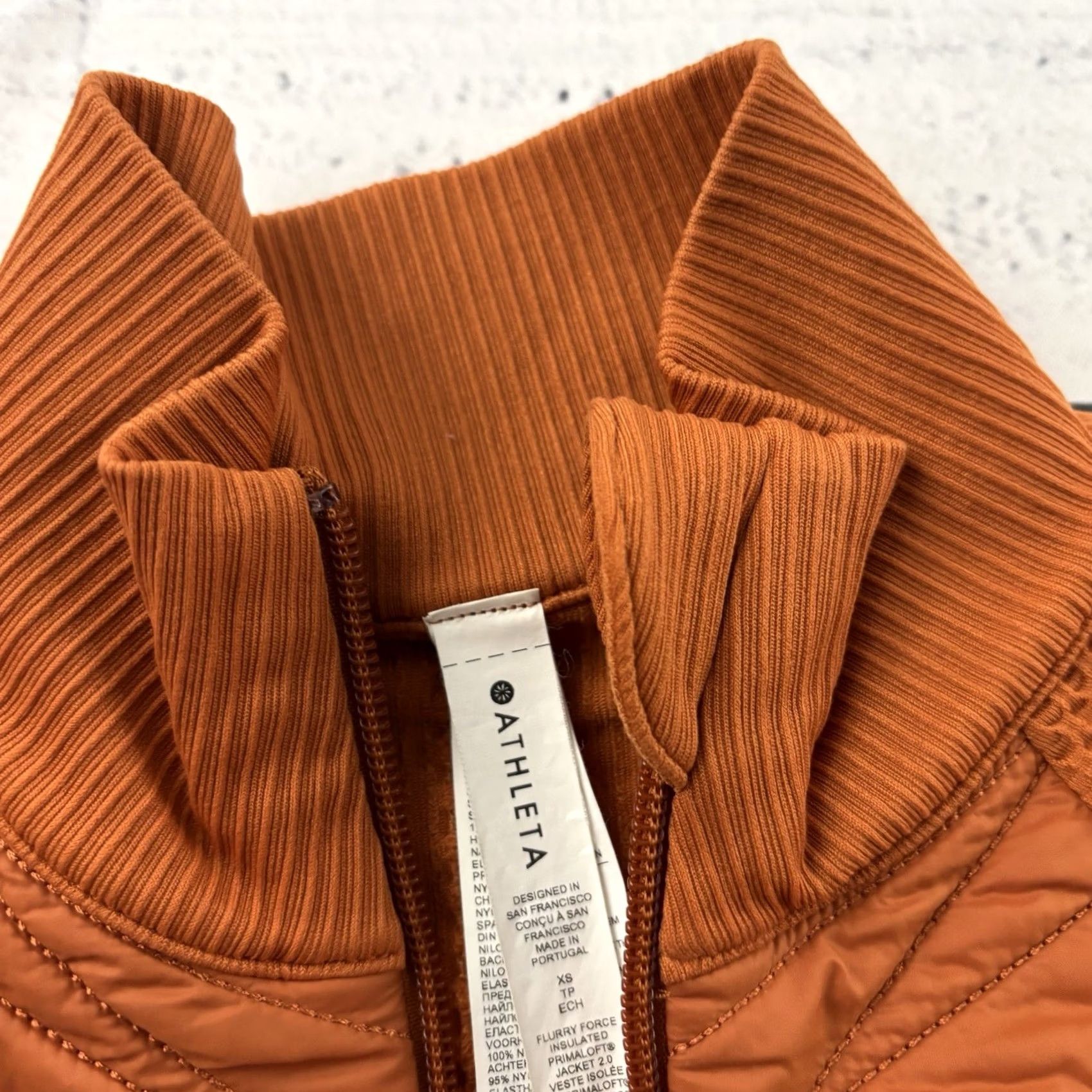 Athleta Athleta Flurry Force Insulated Primaloft Jacket 2.0 Women's XS Orange Size XS / US 0-2 / IT 36-38 - 4 Thumbnail