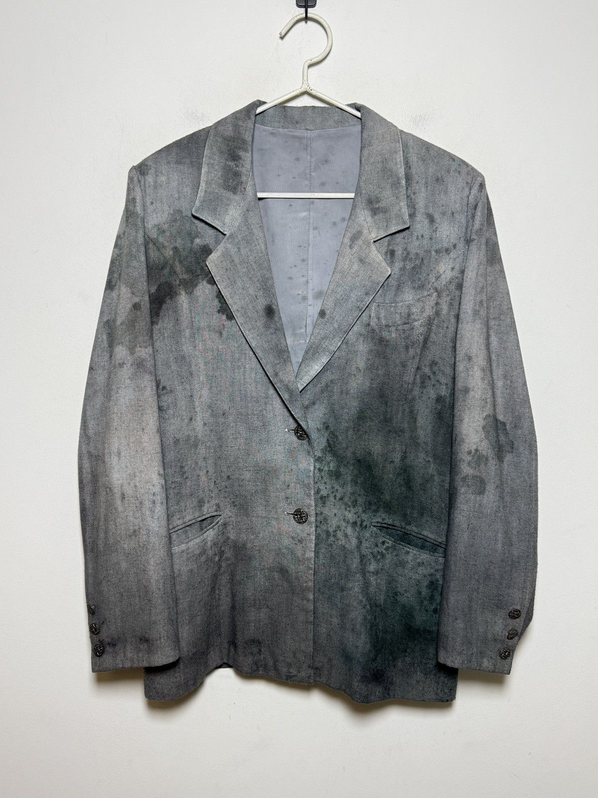 Seditionaries Hand-dyed vintage grey blazer margiela raf rick Size US S / EU 44-46 / 1 - 1 Thumbnail