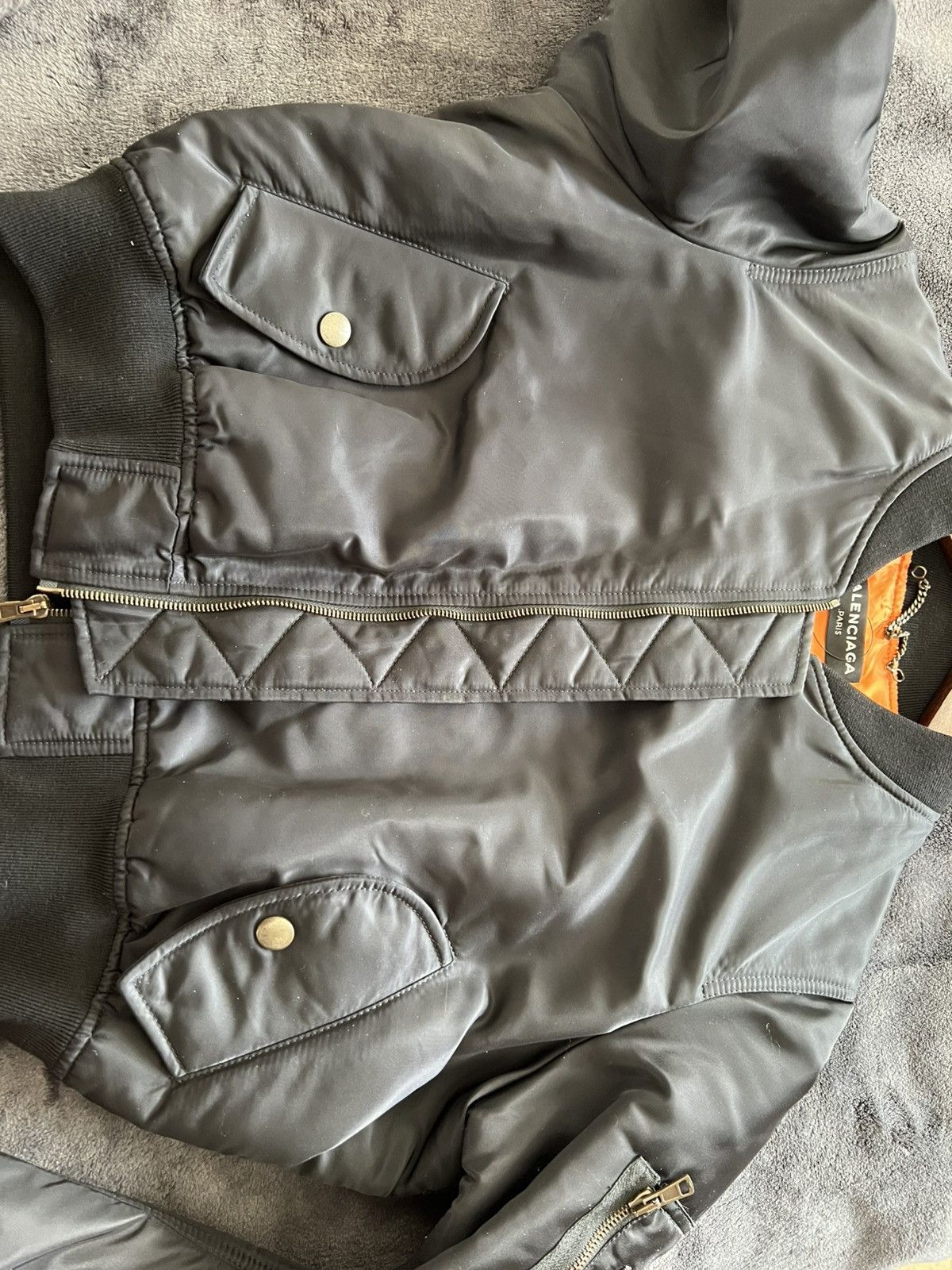Balenciaga Balenciaga ss17 Cropped Bomber jacket size 52 Size US L / EU 52-54 / 3 - 18 Thumbnail