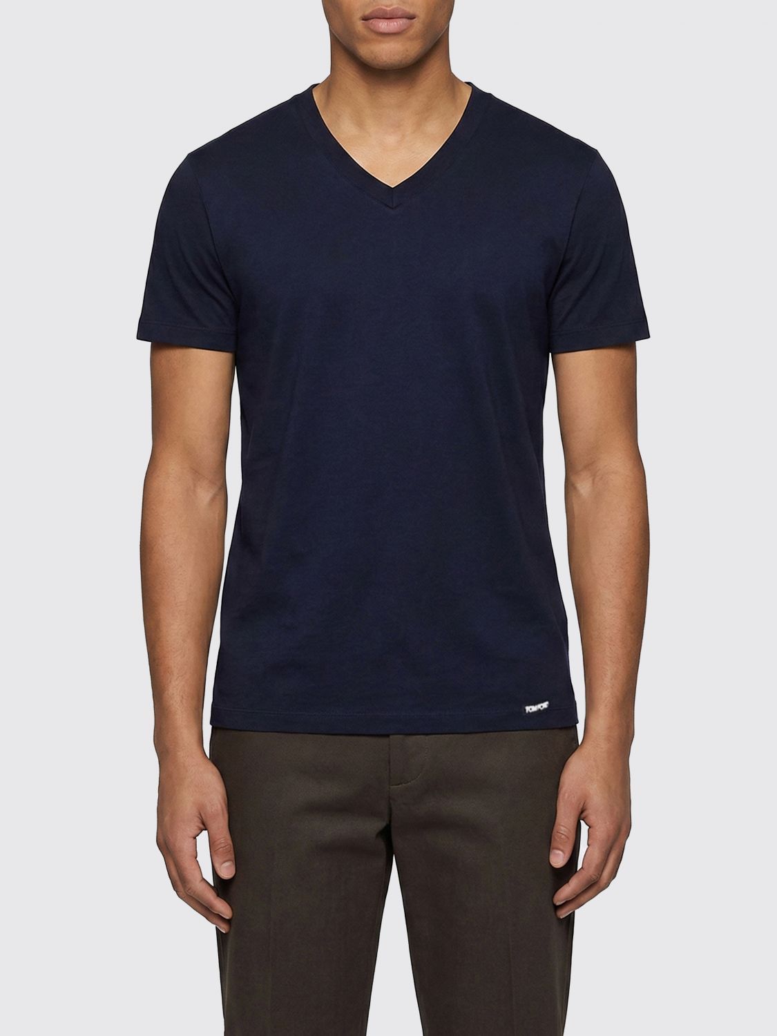 Tom Ford Tom Ford T-Shirt Men Blue Size US XXL / EU 58 / 5 - 1 Thumbnail