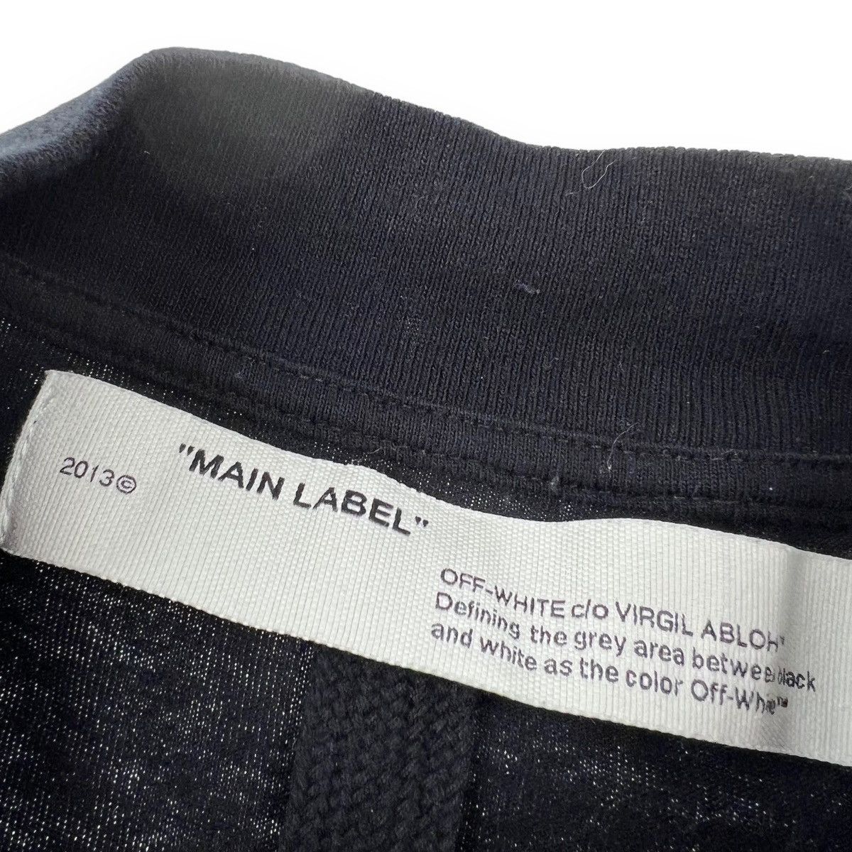 Off-White Off-White Spring Summer 20 Black Mock Neck Long Sleeve Size US XL / EU 56 / 4 - 4 Thumbnail