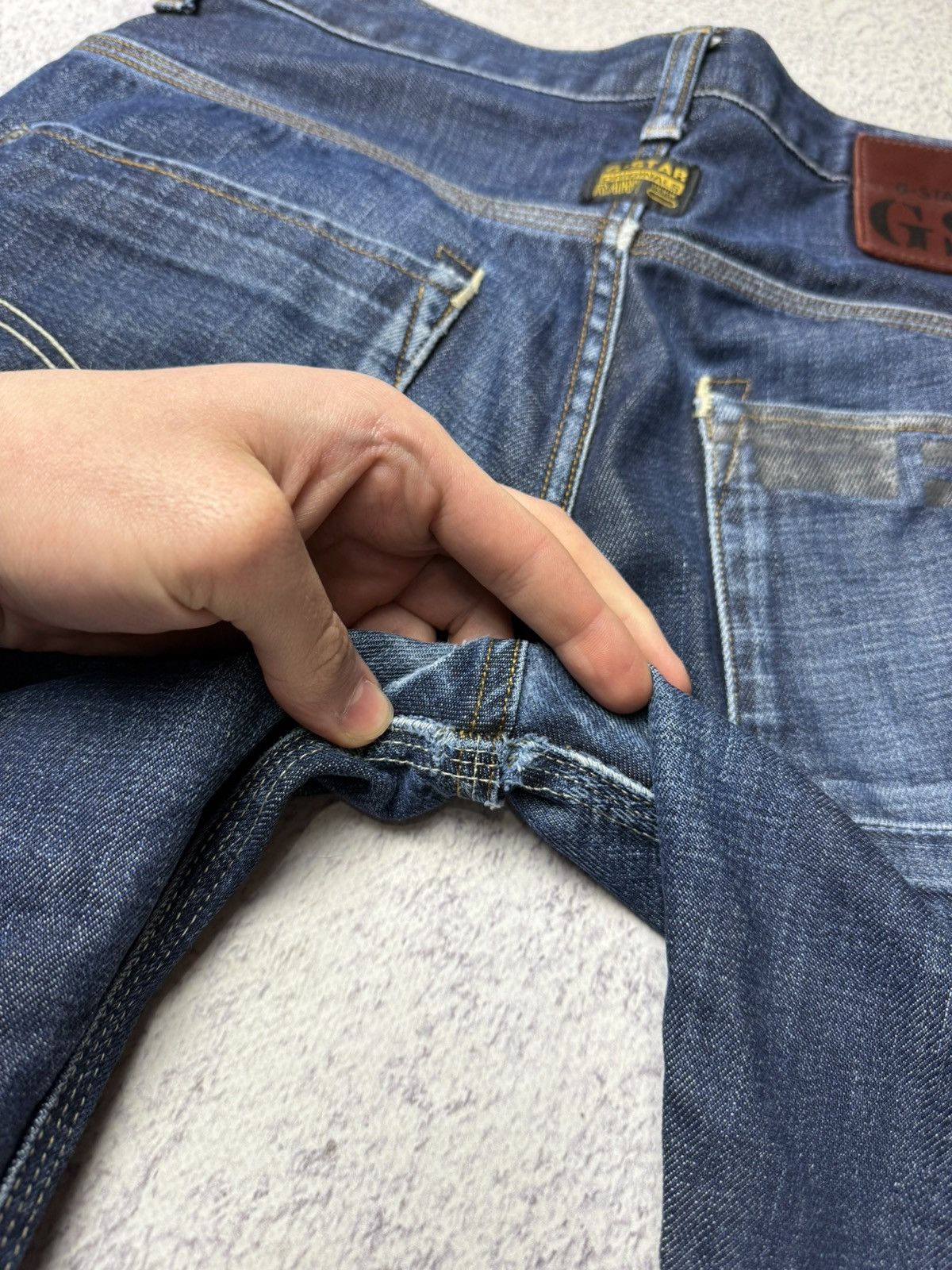 G-Star Vintage G Star Raw Denim Streetwear Jeans Japanese Y2K 30 Size US 31 - 13 Thumbnail